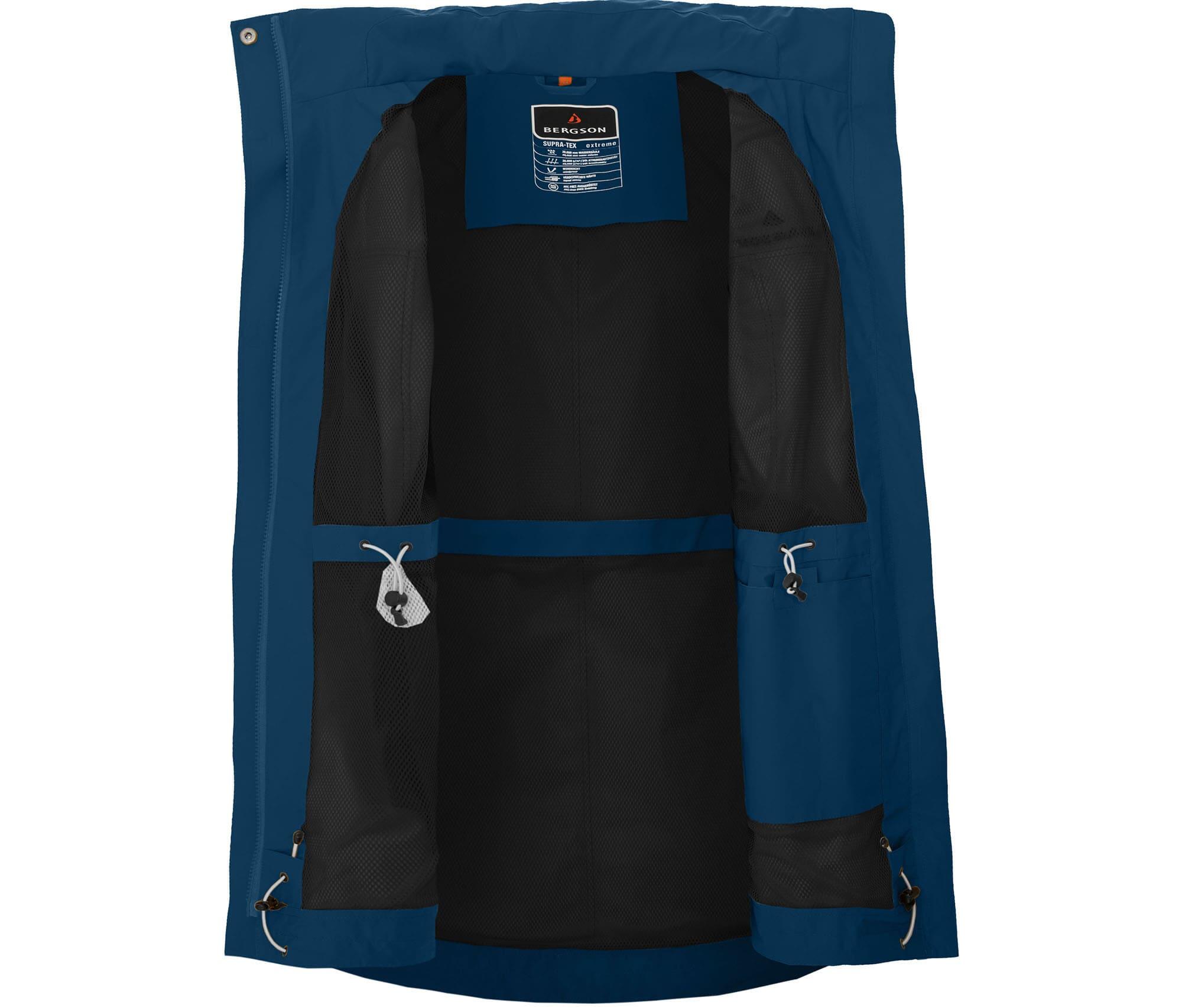 Sommer-Parka wasserdicht, leichtes Netzfutter, 20000 Wassersäule Blau 3/5