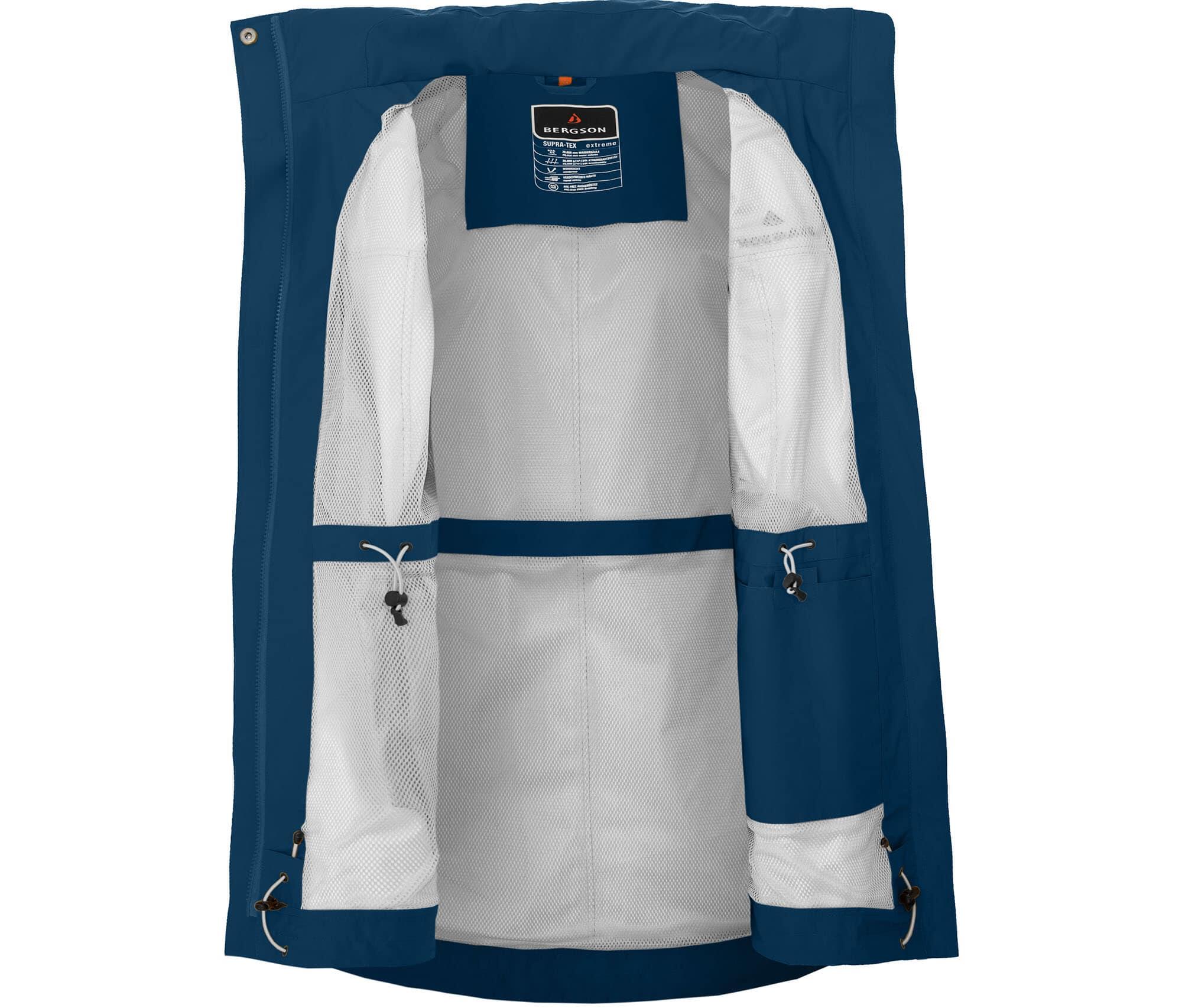 Sommer-Parka wasserdicht, leichtes Netzfutter, 20000 Wassersäule Blau 5/5