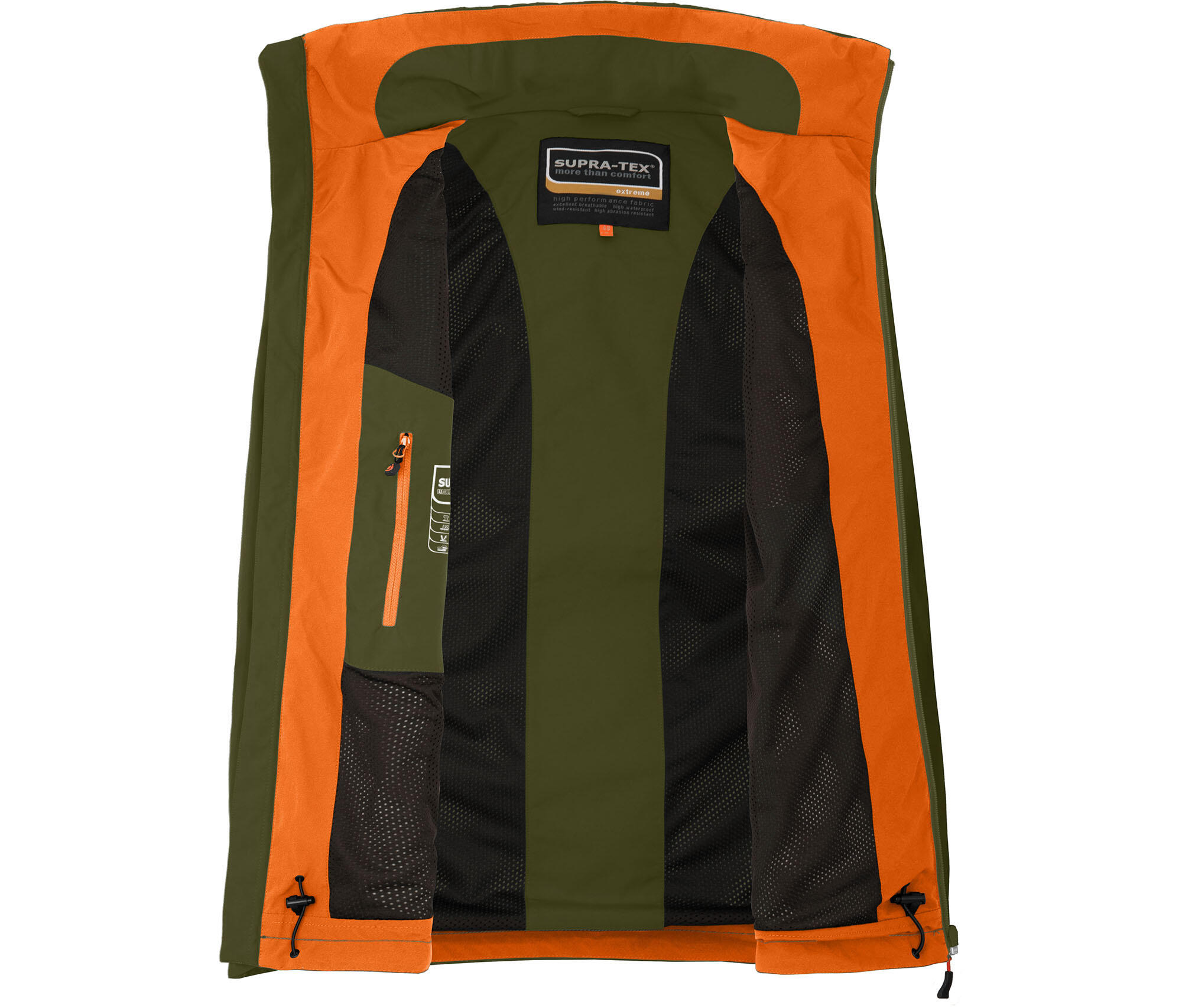 Regenjacke Netzfutter, 20000 mm Wassersäule gün 4/4