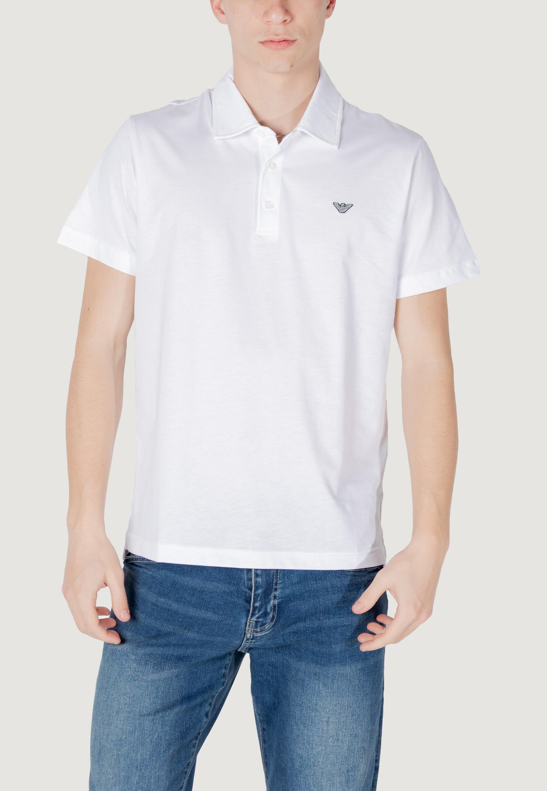 Emporio Armani Connected Pólo Manga Curta Swimwear Homem Branco da Decathlon