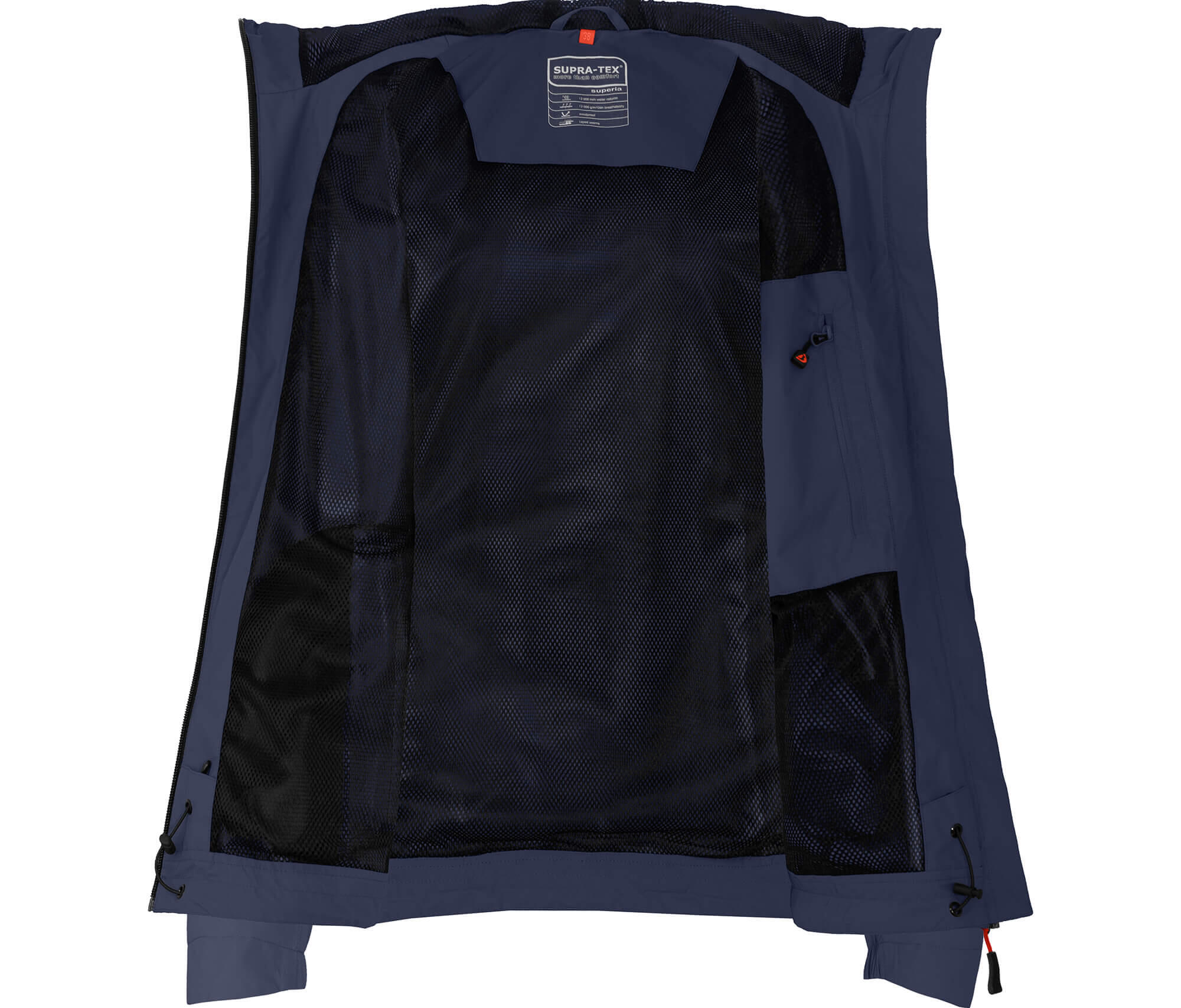 Regenjacke Netzfutter, 12000 mm Wassersäule blau 5/5