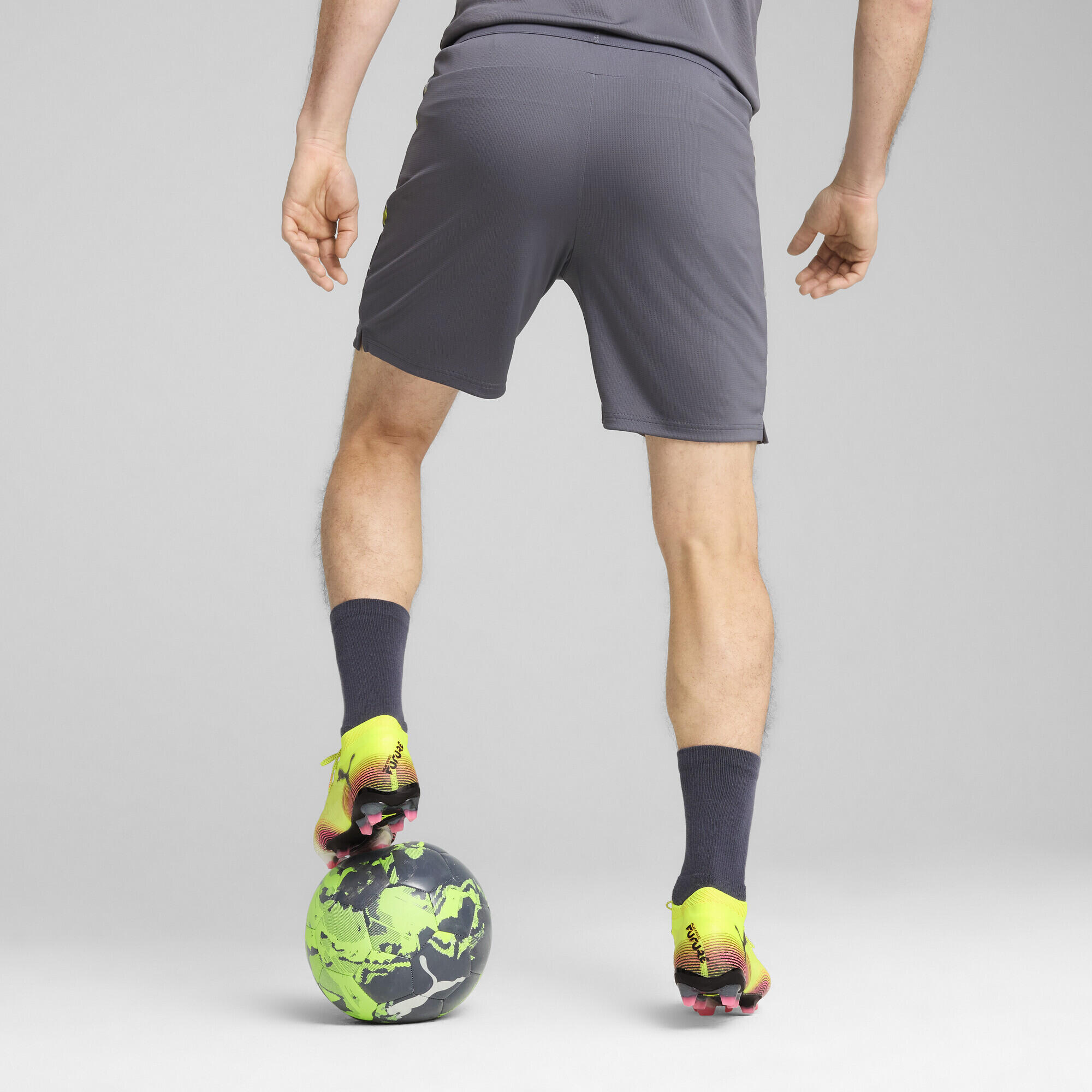 Short de foot IndividualCUP Homme PUMA Galactic Gray 3/7
