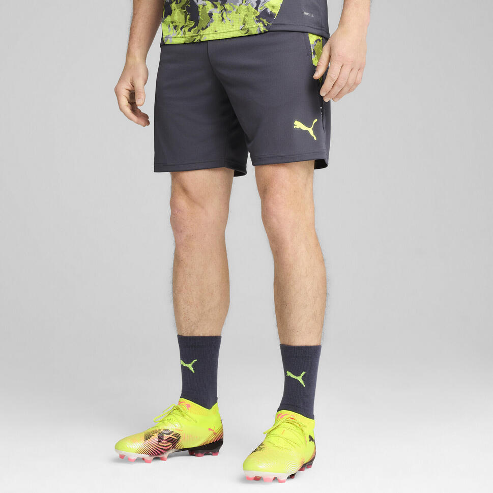 Męskie szorty piłkarskie IndividualCUP PUMA Galactic Gray