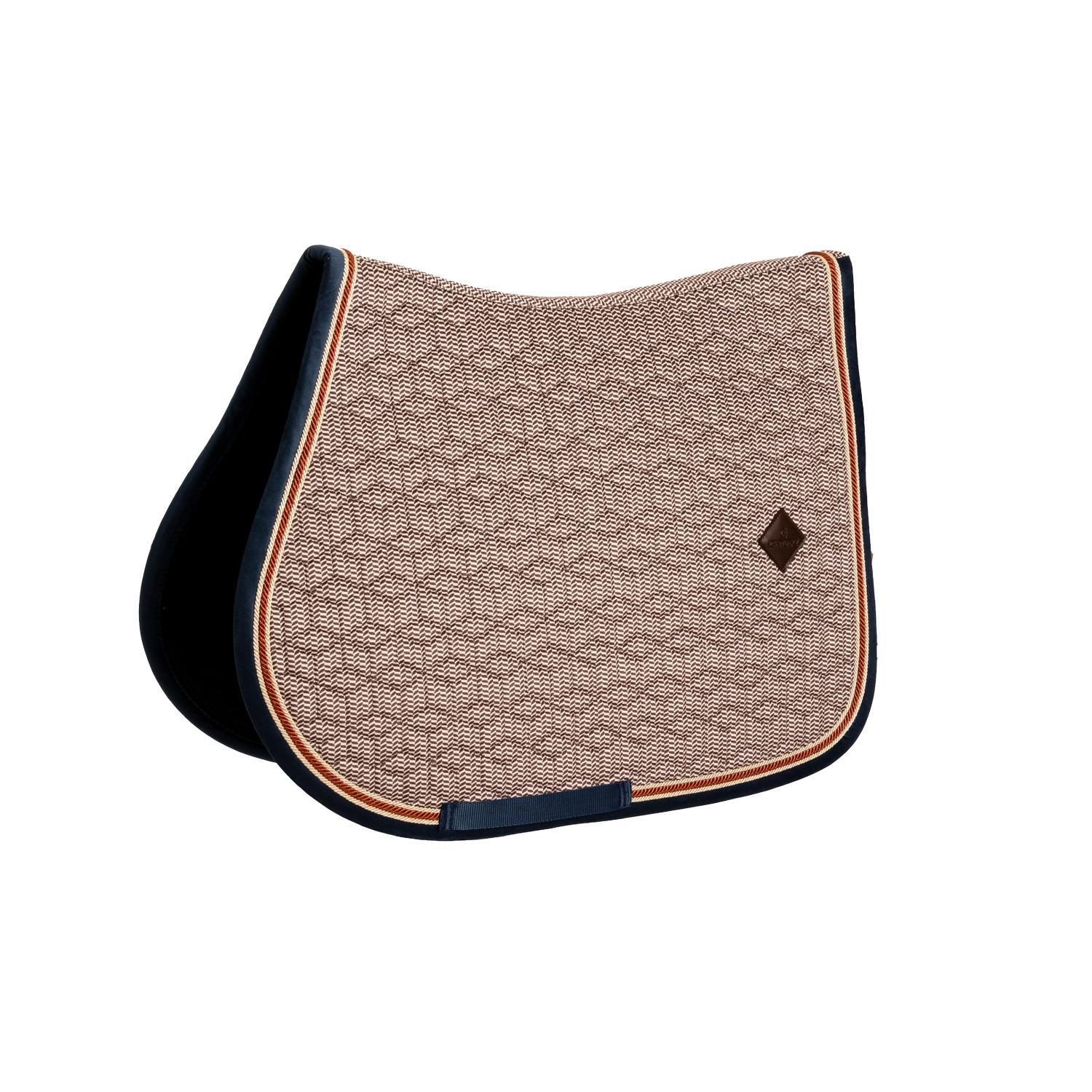 Tapis Pied-de-Poule jumping bordeaux marine 1/4