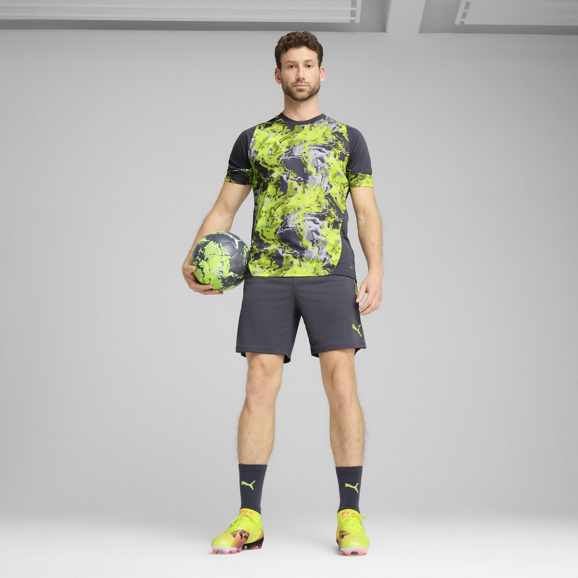 Short de foot IndividualCUP Homme PUMA Galactic Gray 4/7