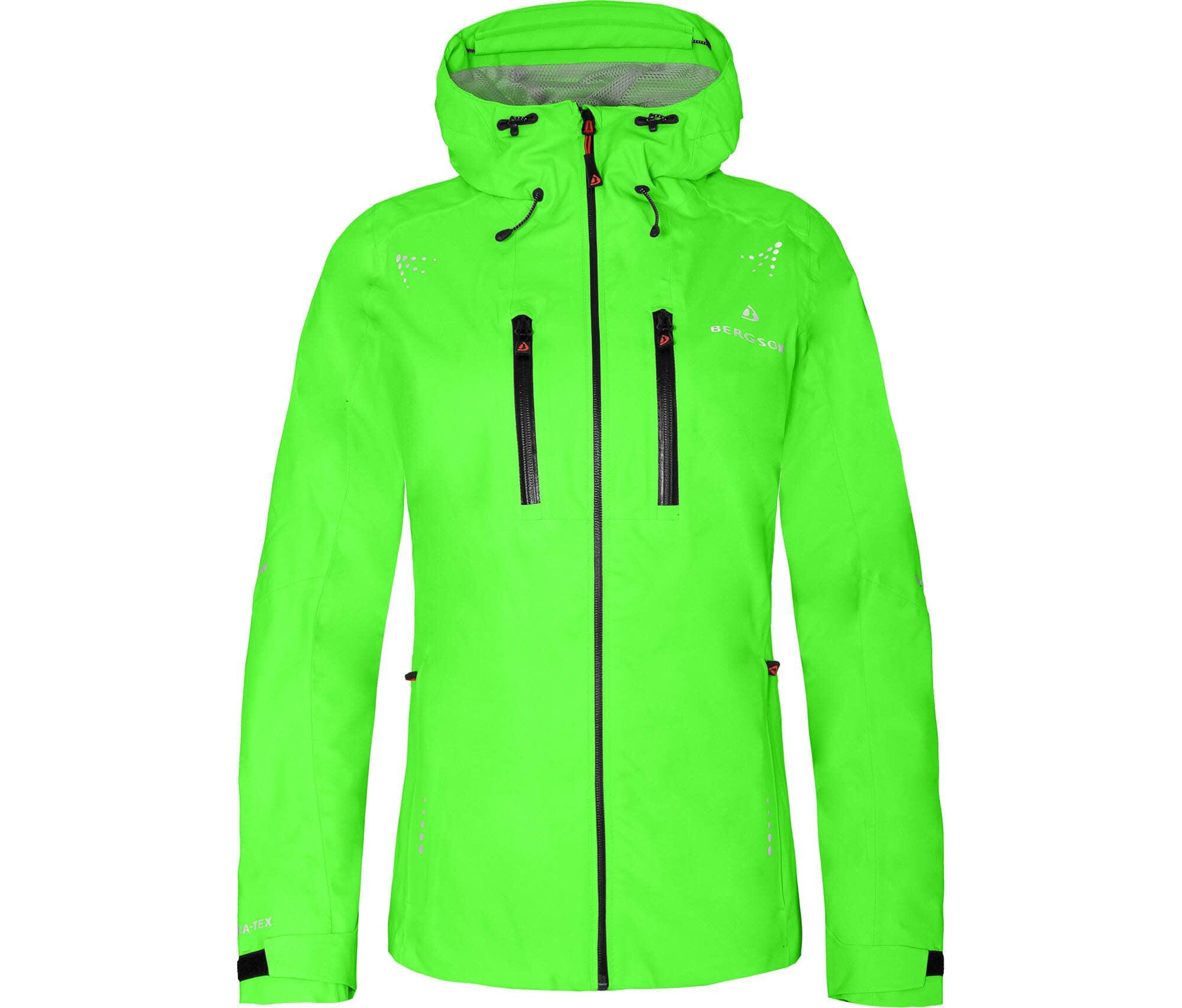 Regenjacke recycelt, Netzfutter, 20000 mm Wassersäule Grün 2/7