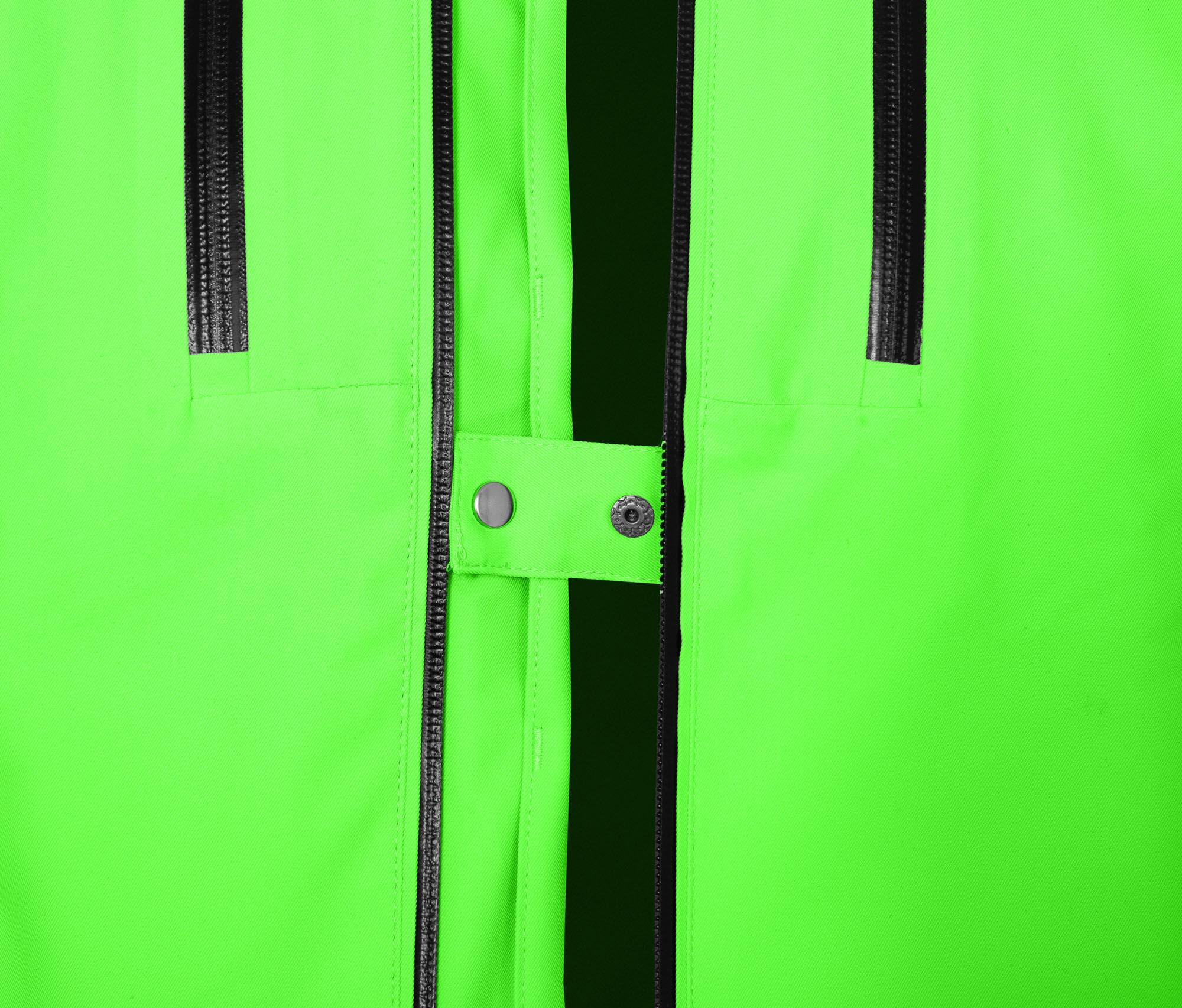 Regenjacke recycelt, Netzfutter, 20000 mm Wassersäule Grün 6/7