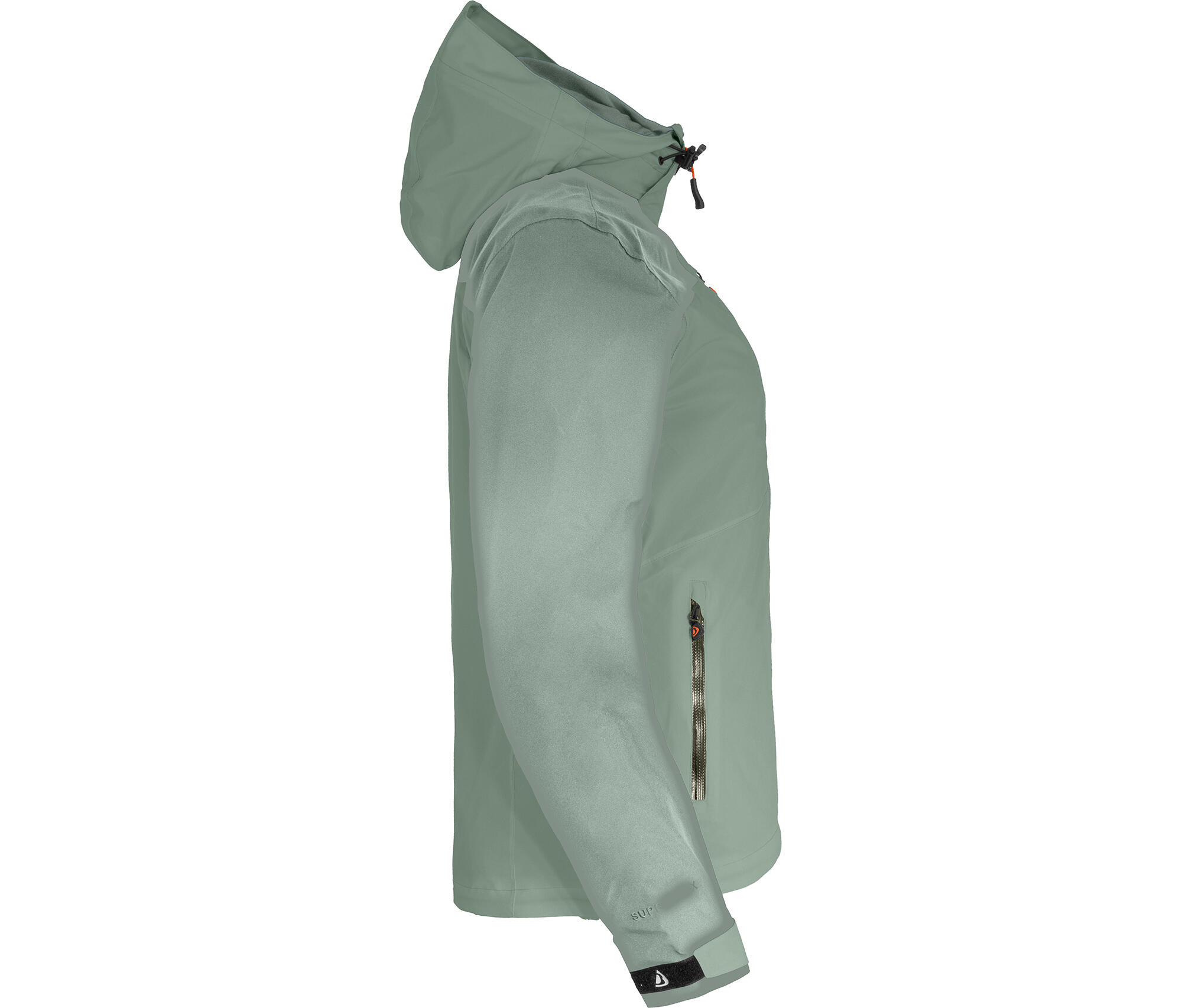 Regenjacke Netzfutter, 20000 mm Wassersäule Grün 3/7
