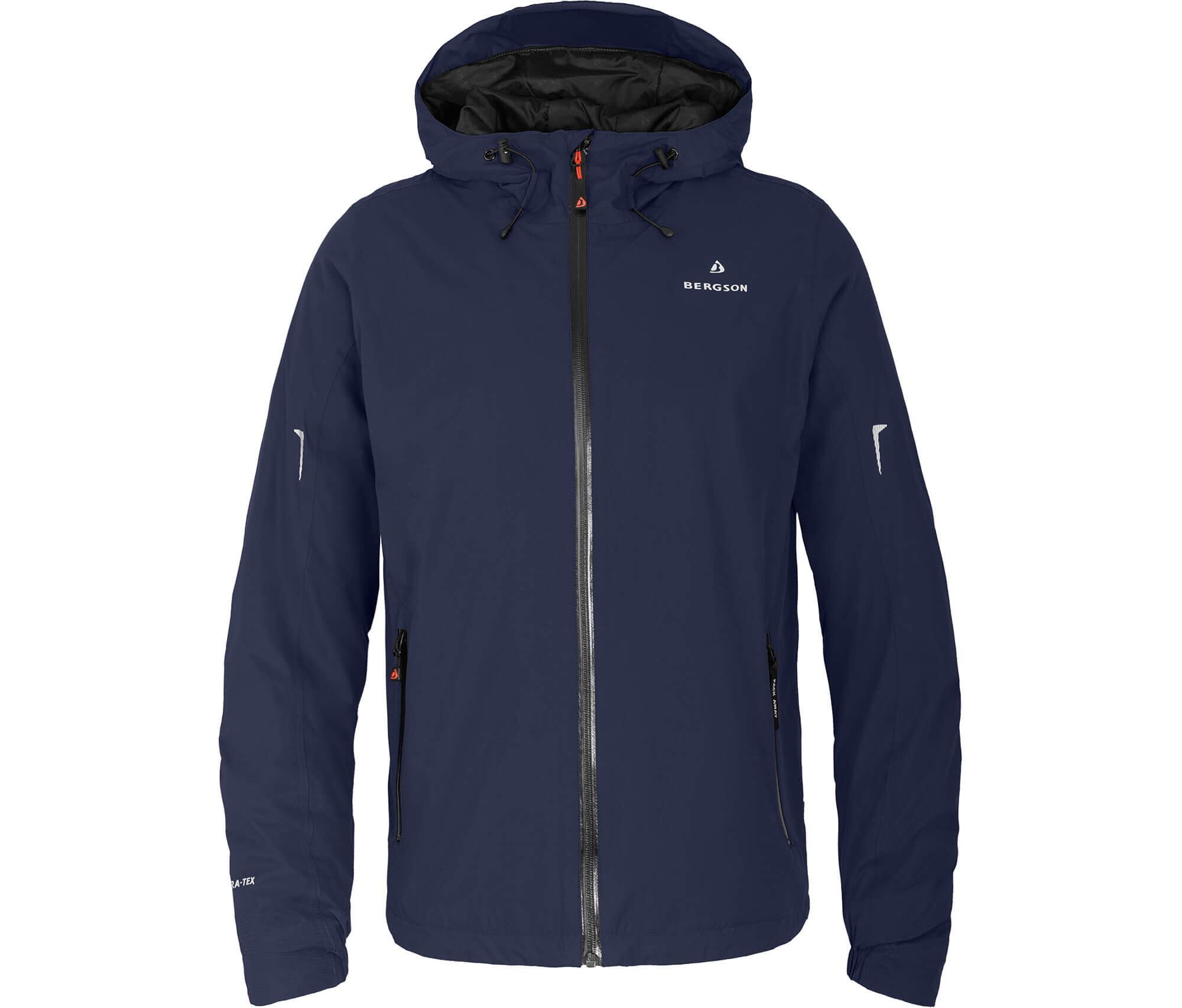 Regenjacke leicht wattiert, 12000 mm Wassersäule blau 2/5