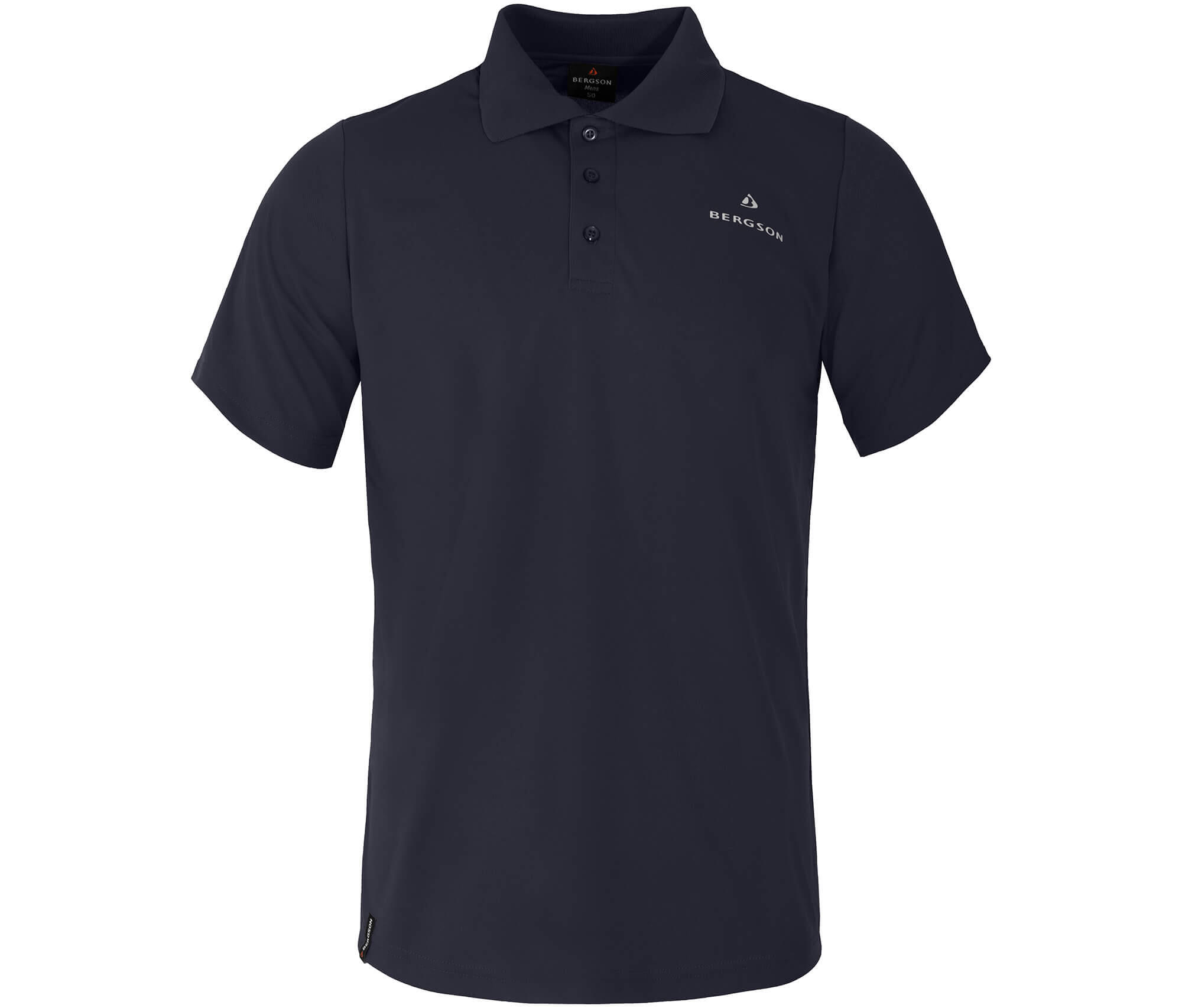 Polo-Shirt Knopfleiste, schnelltrocknend, Pique Blau 2/3