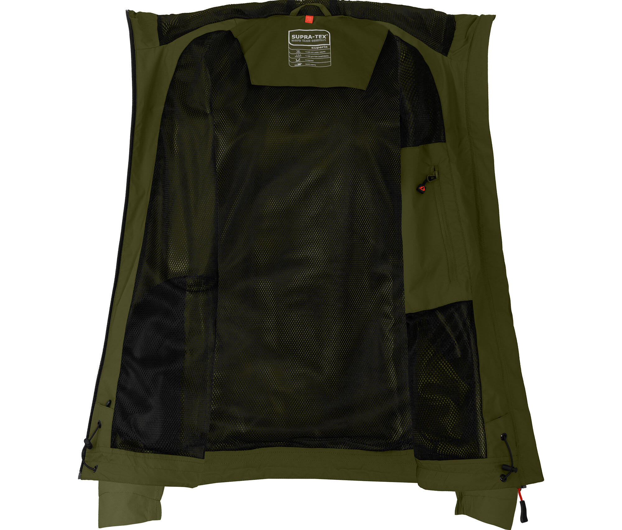 Regenjacke Netzfutter, 12000 mm Wassersäule grün 5/5
