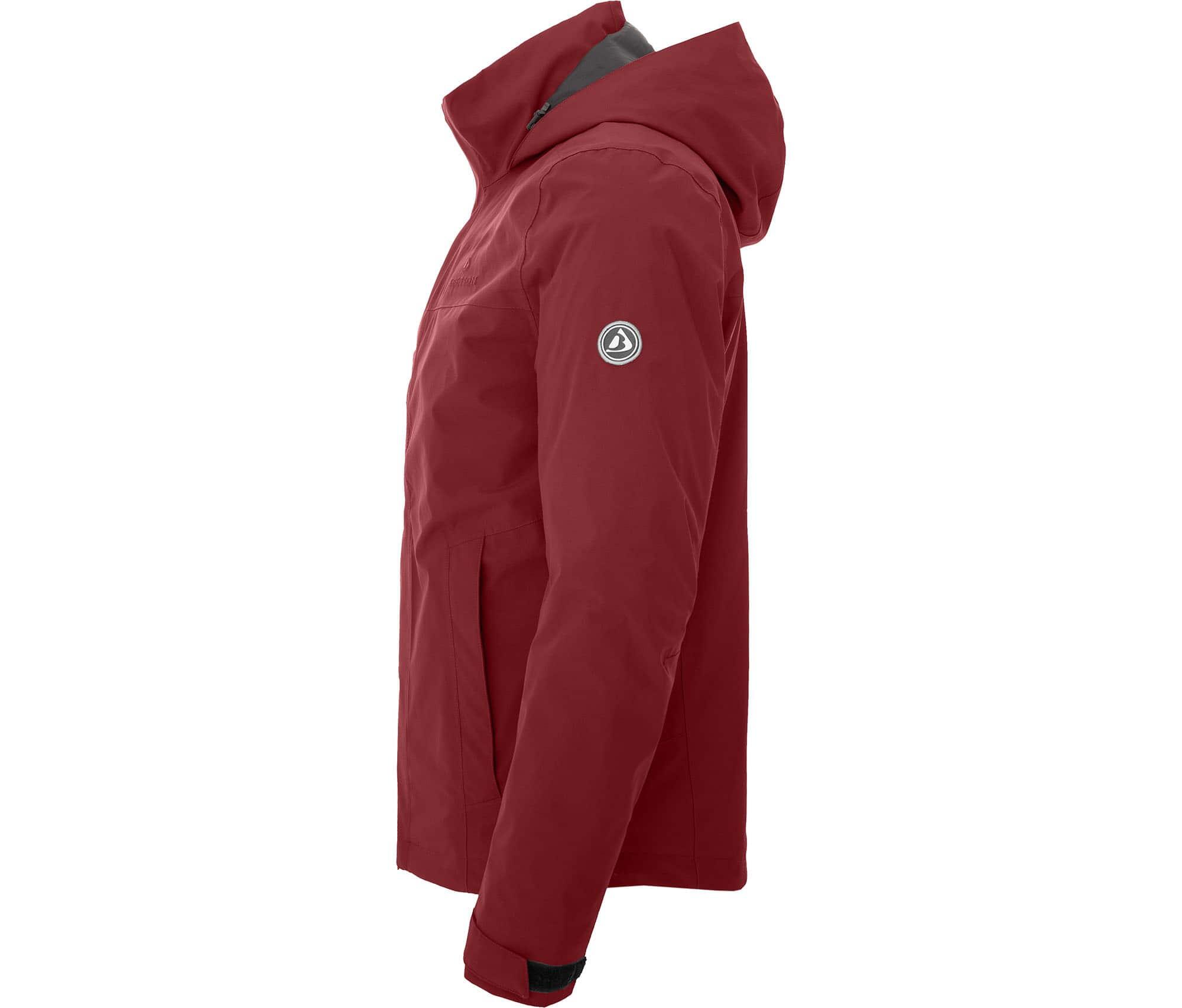 Regenjacke wasserdicht, mit Innen-Steppjacke Rot 3/7