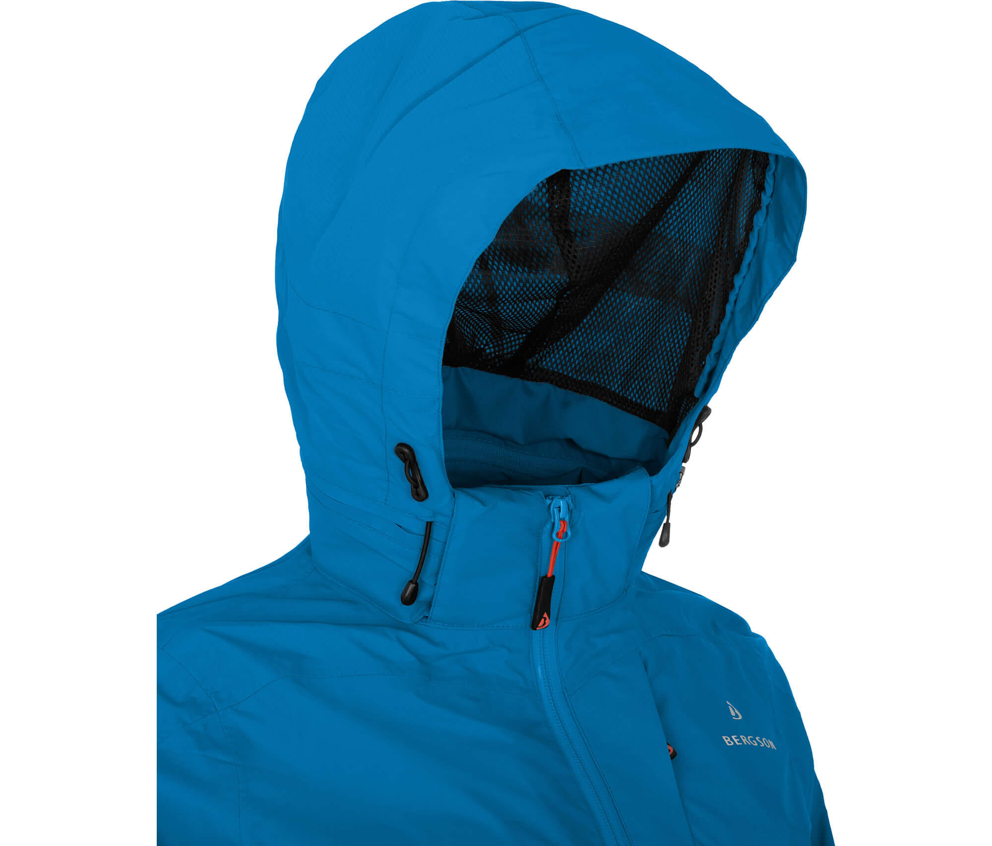 Rad-Regenjacke Netzfutter, 12000 mm Wassersäule Blau 7/7