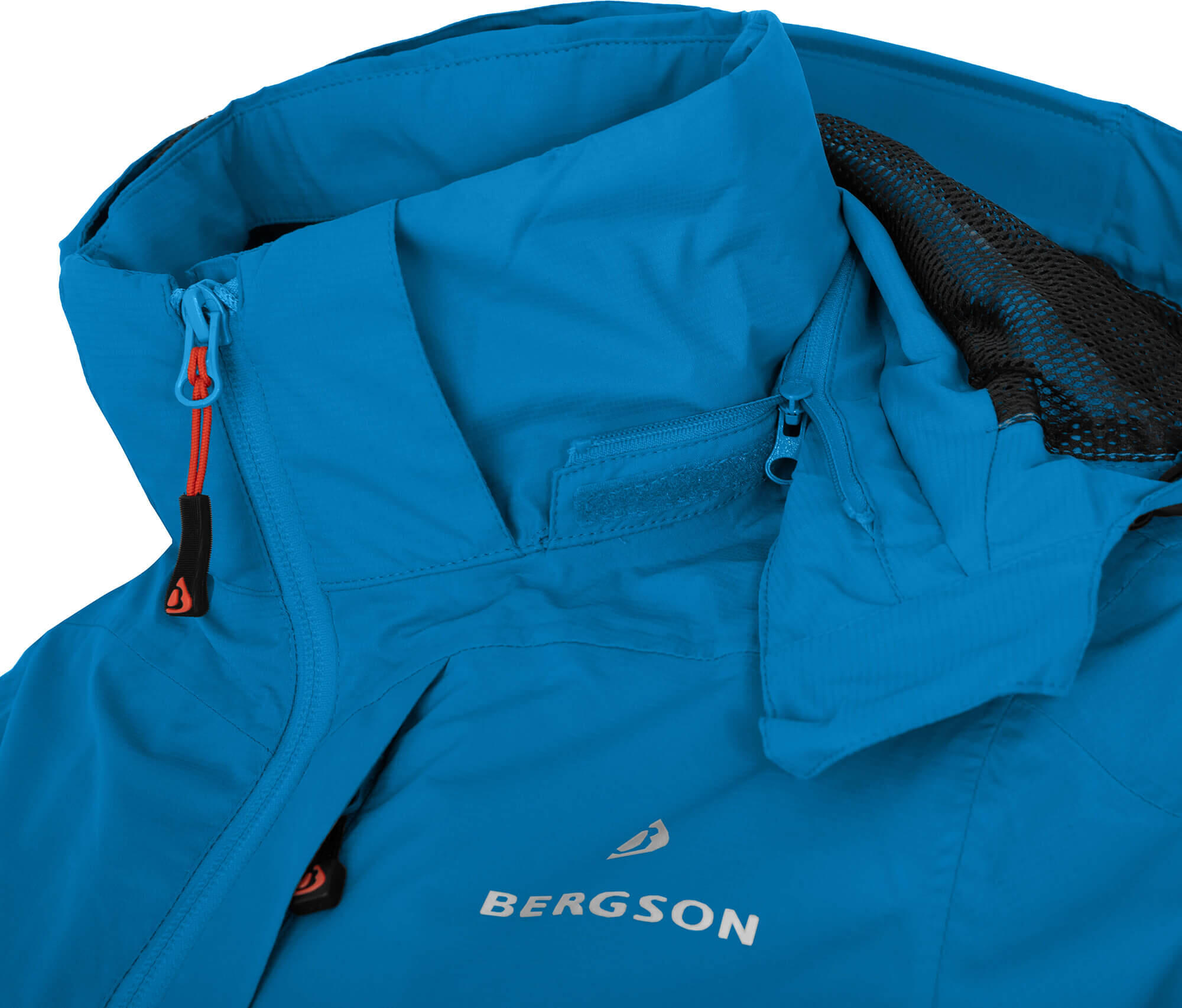 Rad-Regenjacke Netzfutter, 12000 mm Wassersäule Blau 6/7