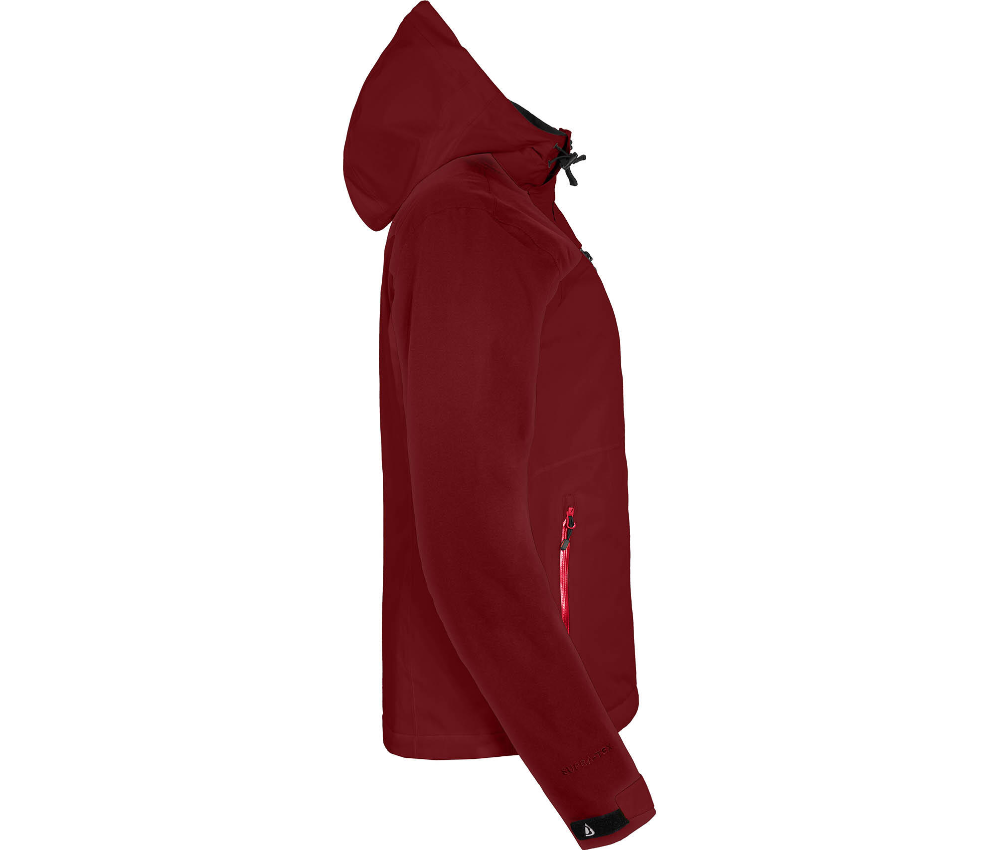 Regenjacke leicht wattiert, 20000 mm Wassersäule Rot 3/6
