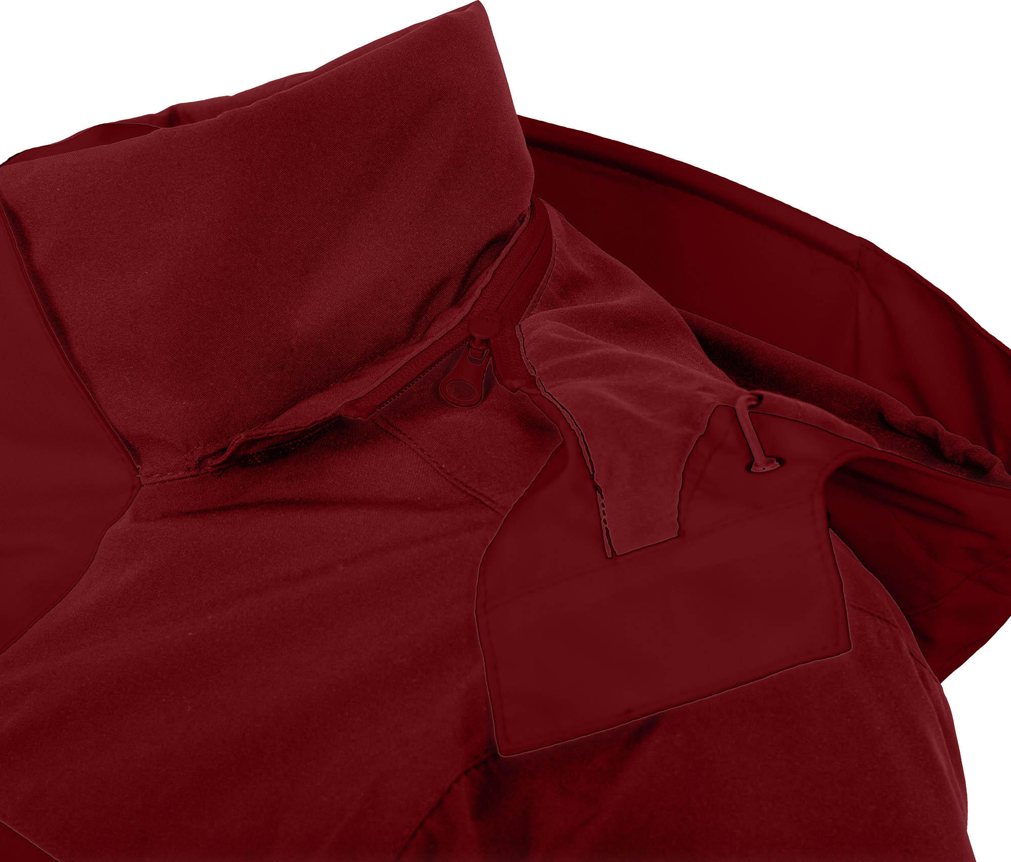 Regenjacke leicht wattiert, 20000 mm Wassersäule Rot 6/6