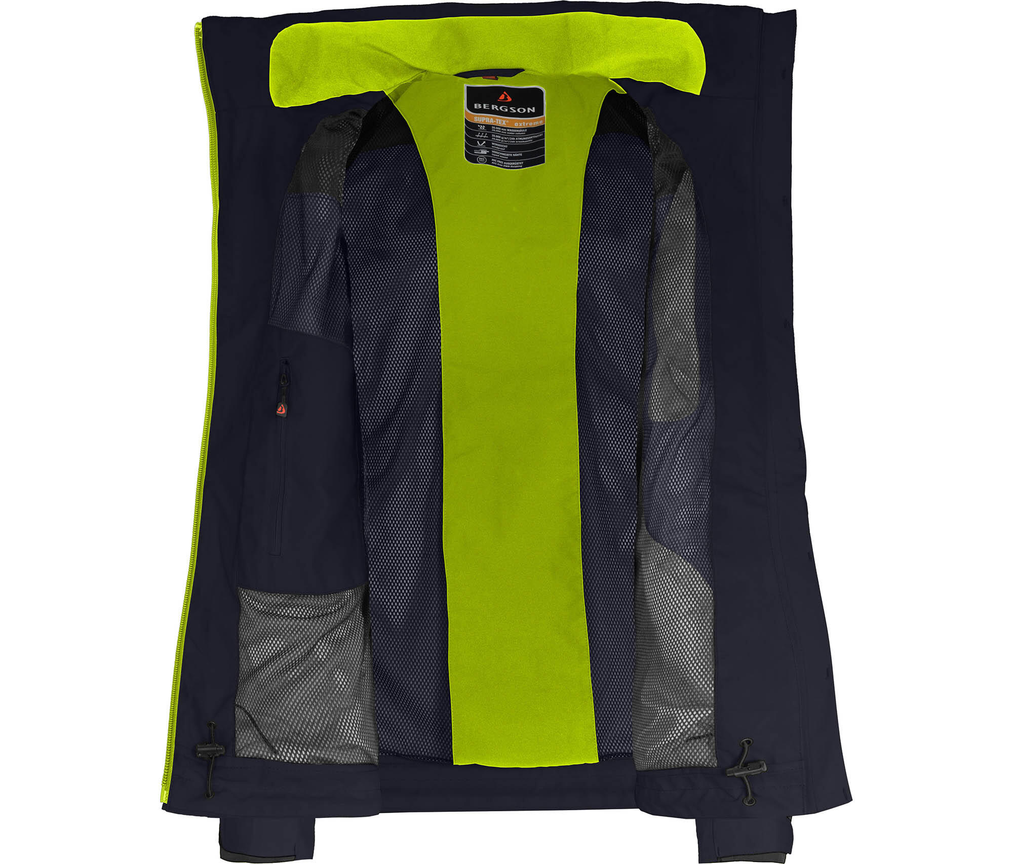 Regenjacke Netzfutter, 20000 mm Wassersäule Blau 5/7