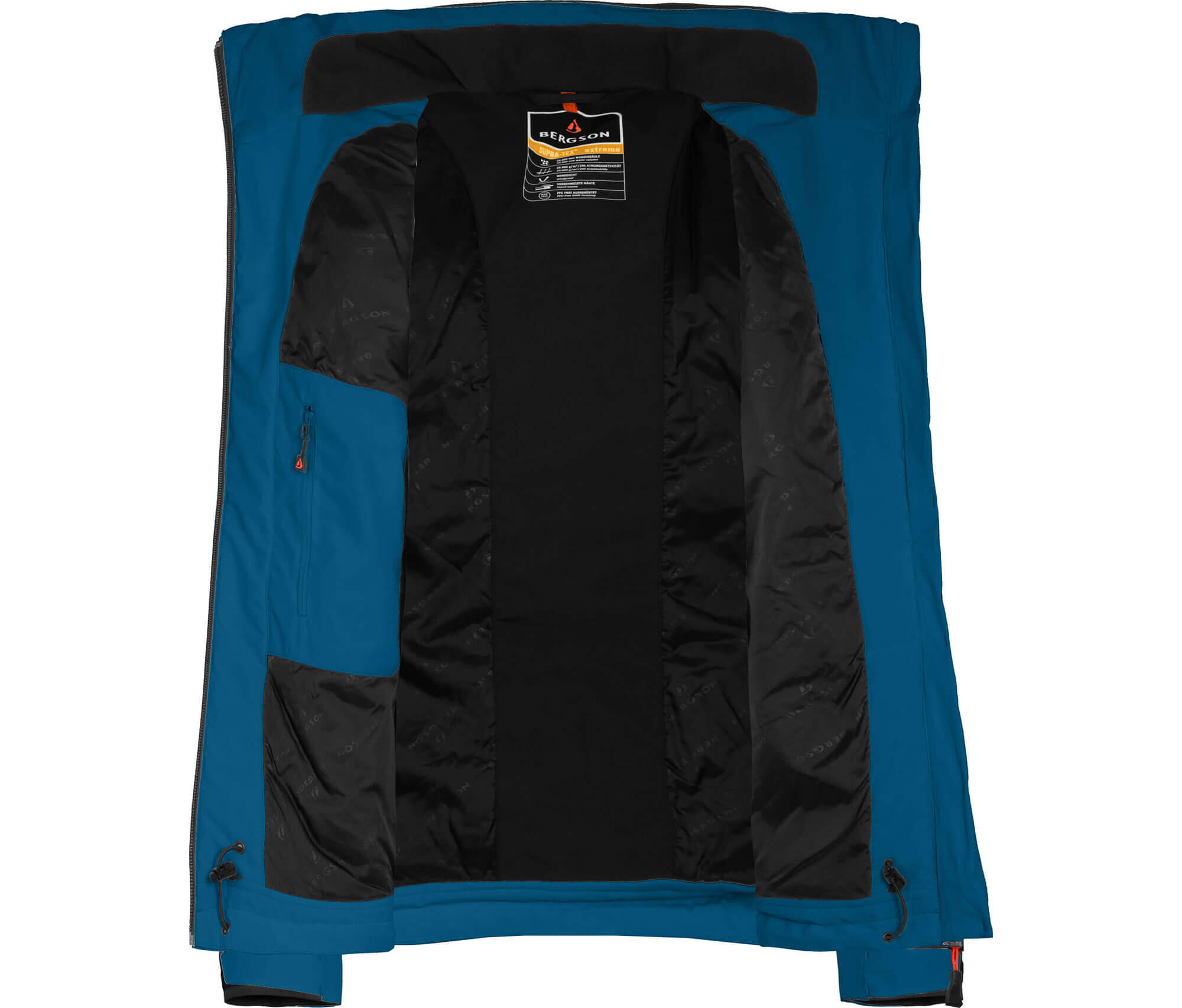 Regenjacke leicht wattiert, 20000 mm Wassersäule Blau 5/6