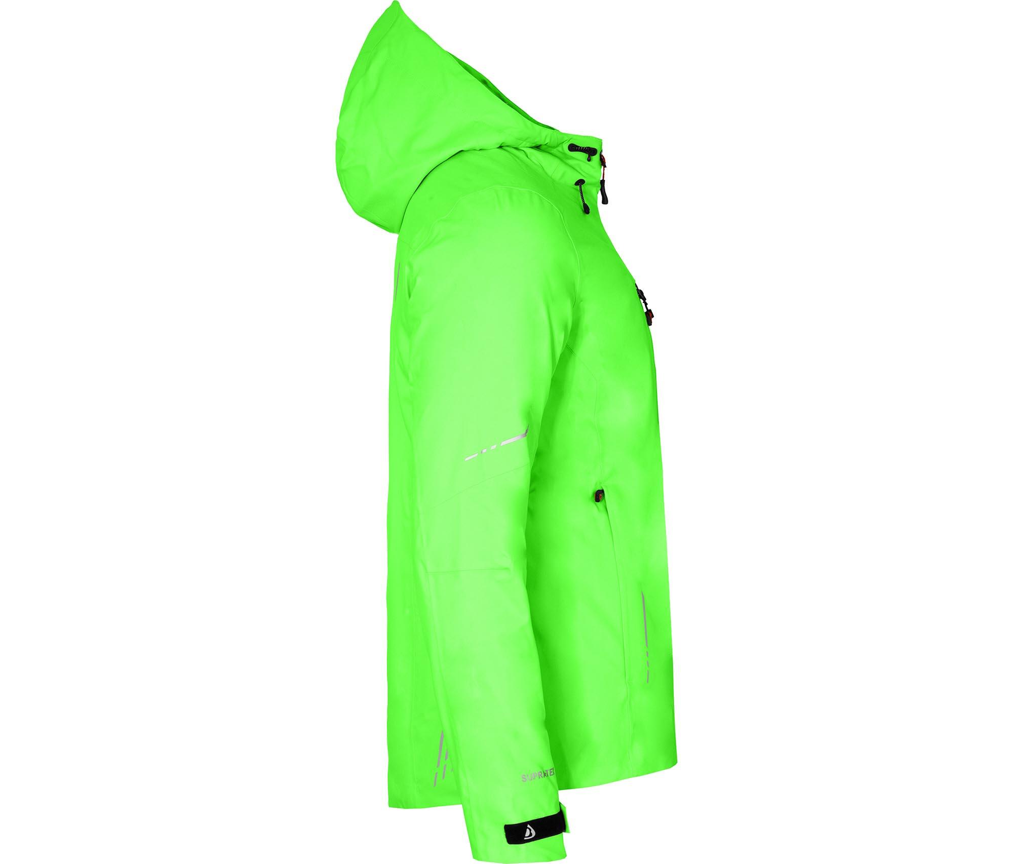 Regenjacke leicht wattiert, recycelt, 20000 mm Wassersäule Grün 3/7