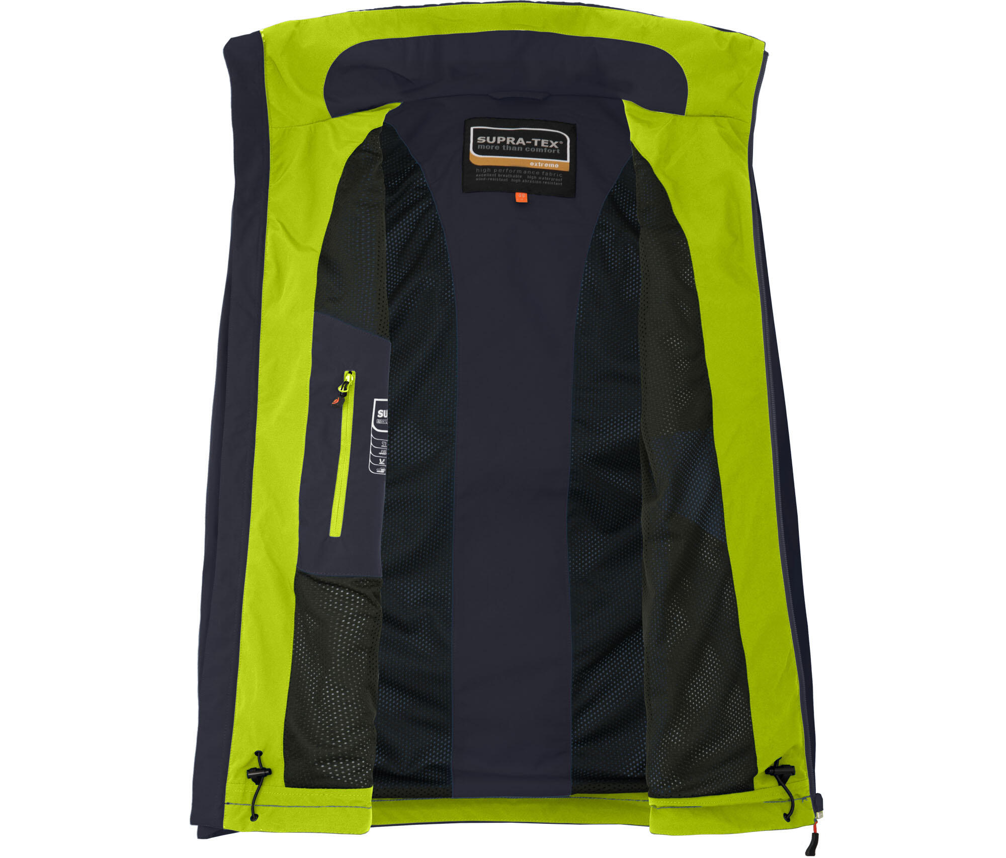 Regenjacke Fleece Innenjacke, 20000 mm Wassersäule blau 4/6
