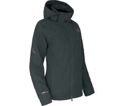 Rad-Regenjacke Netzfutter. 12000 mm Wassersäule grau