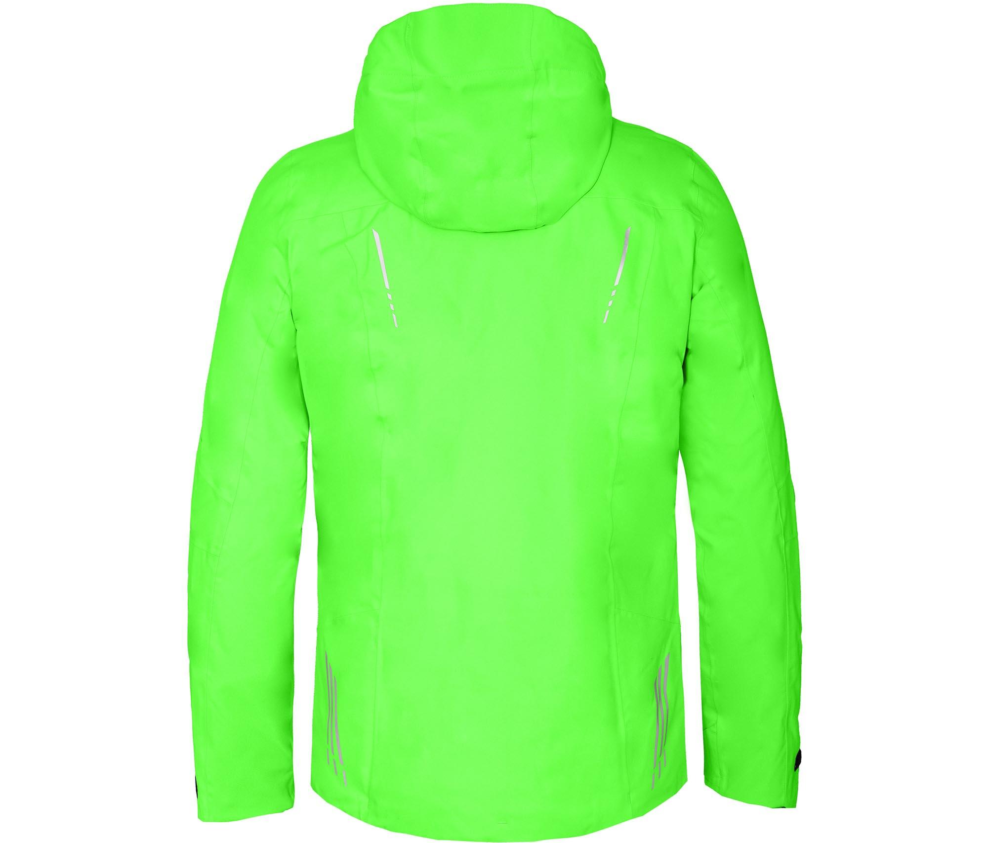 Regenjacke leicht wattiert, recycelt, 20000 mm Wassersäule Grün 4/7