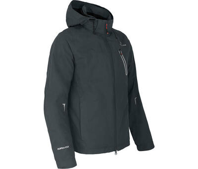 Rad-Regenjacke Netzfutter. 12000 mm Wassersäule Schwarz