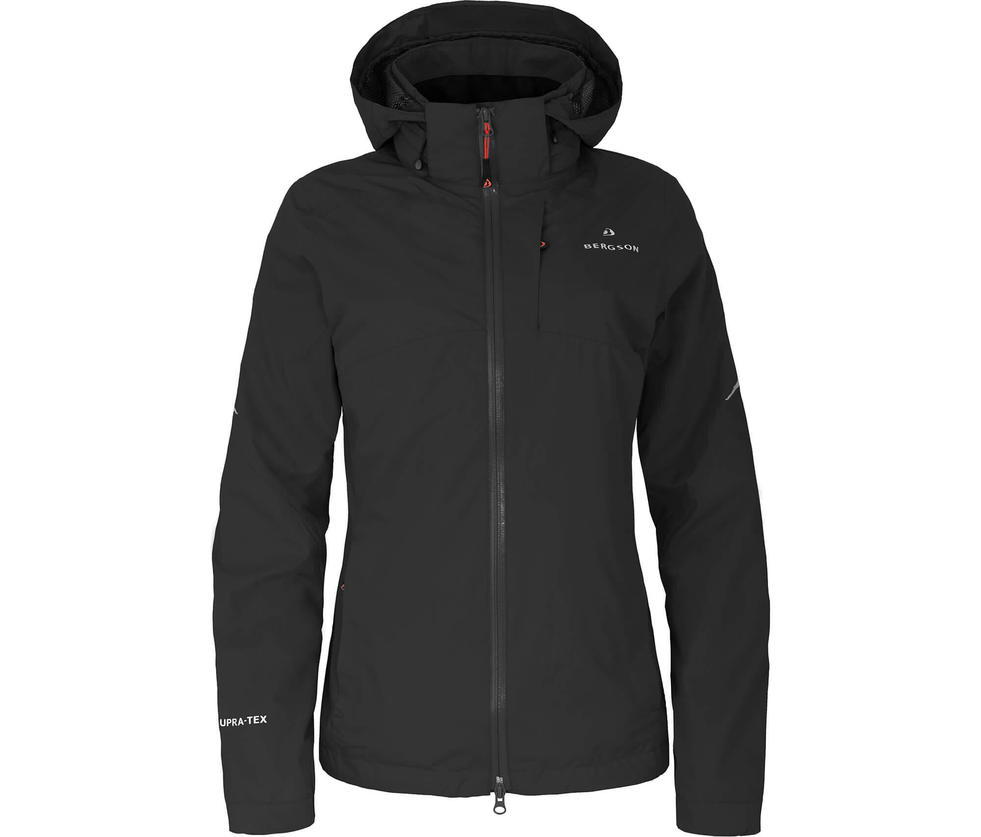 Rad-Regenjacke Netzfutter, 12000 mm Wassersäule Schwarz 2/7