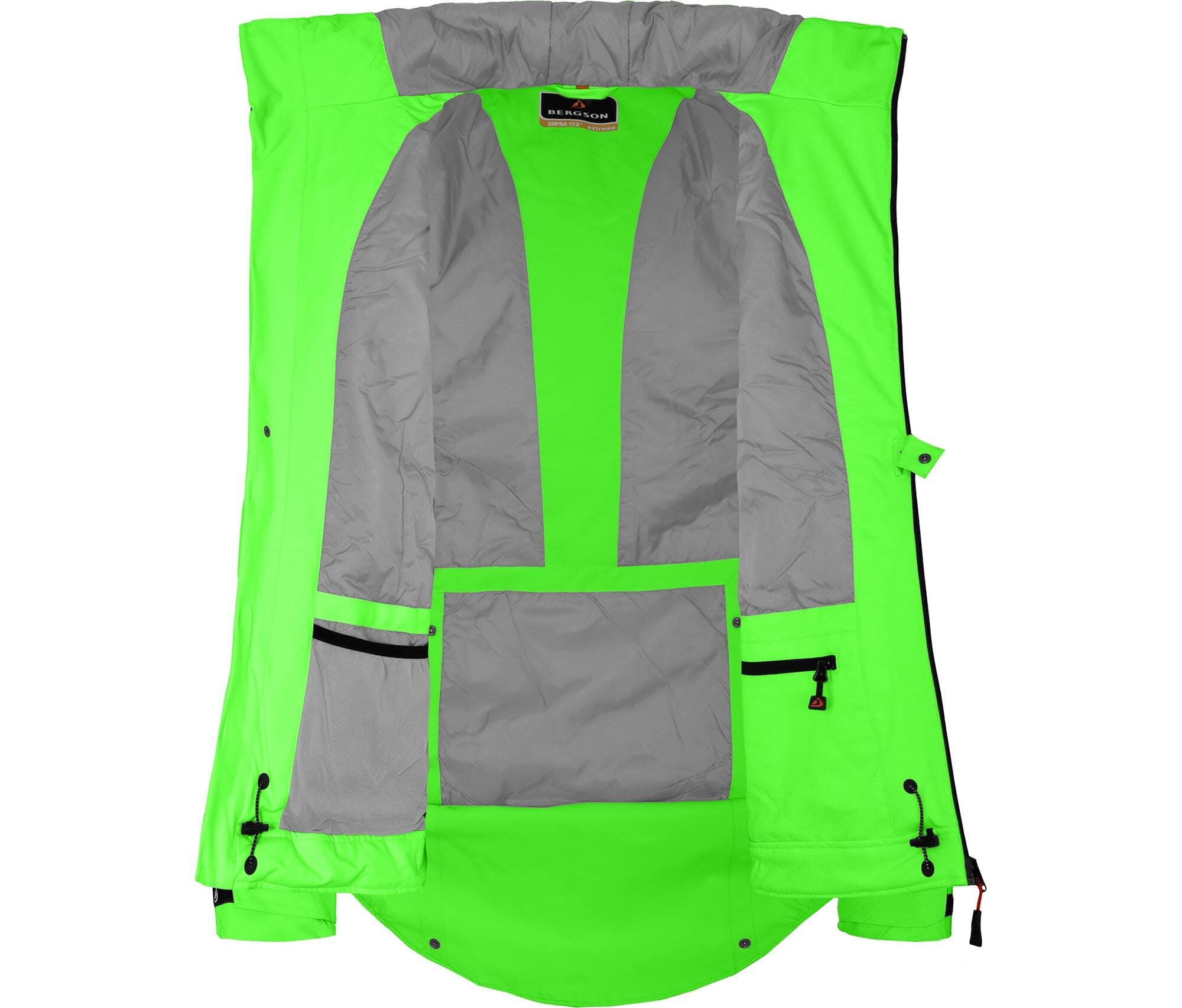 Regenjacke leicht wattiert, recycelt, 20000 mm Wassersäule Grün 5/7