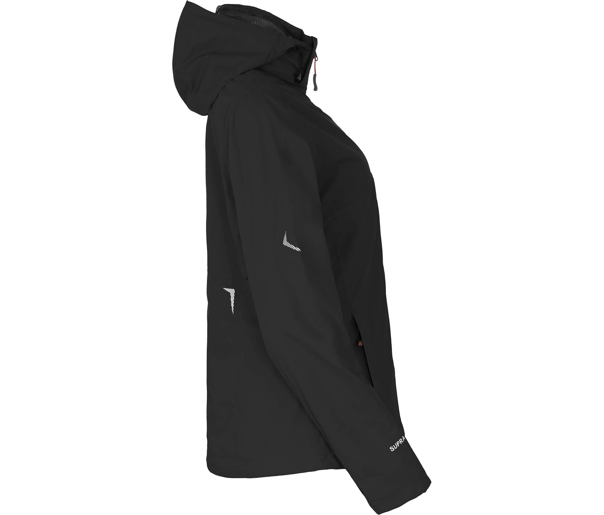 Rad-Regenjacke Netzfutter, 12000 mm Wassersäule Schwarz 4/7