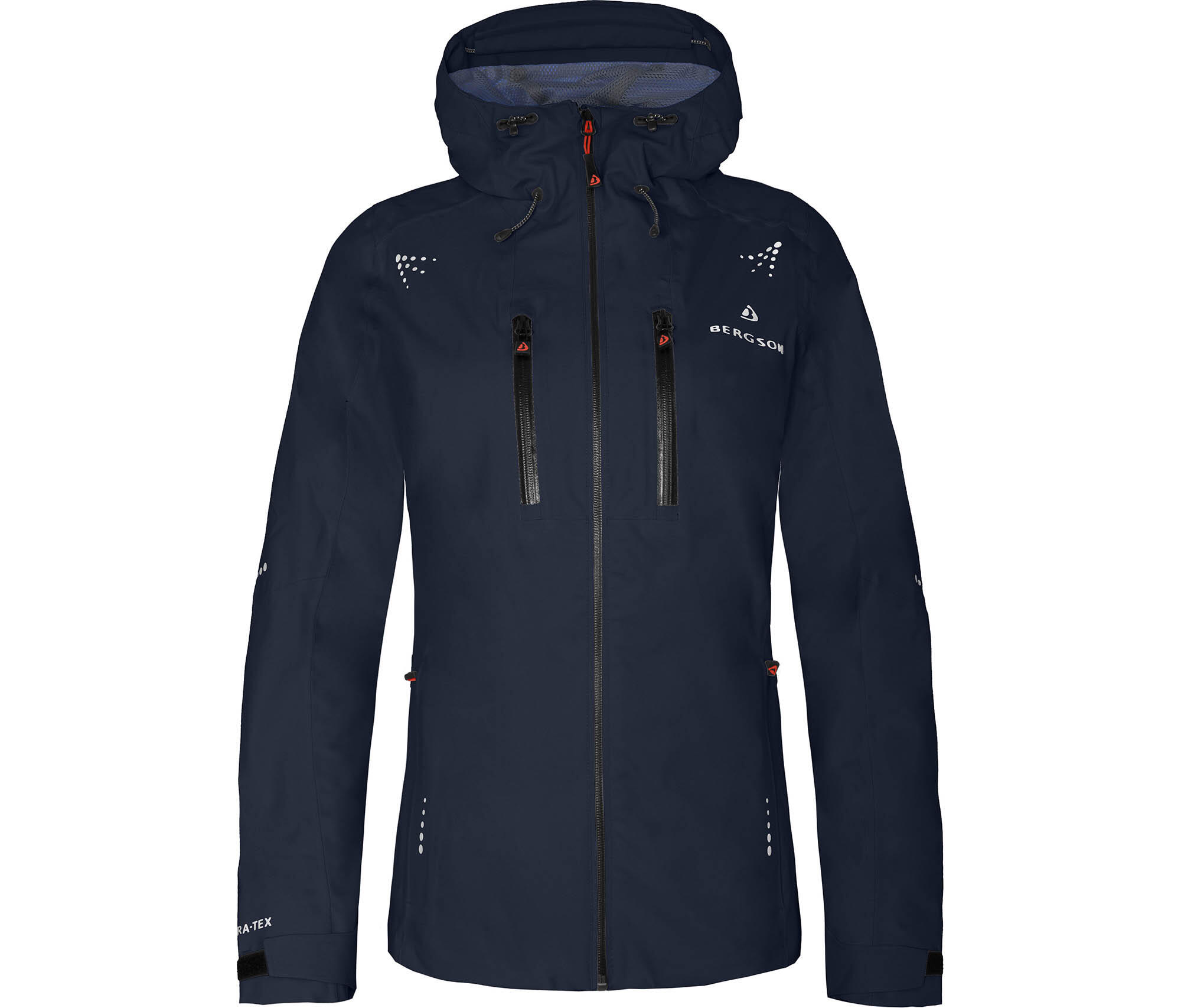 Regenjacke recycelt, Netzfutter, 20000 mm Wassersäule Blau 2/7