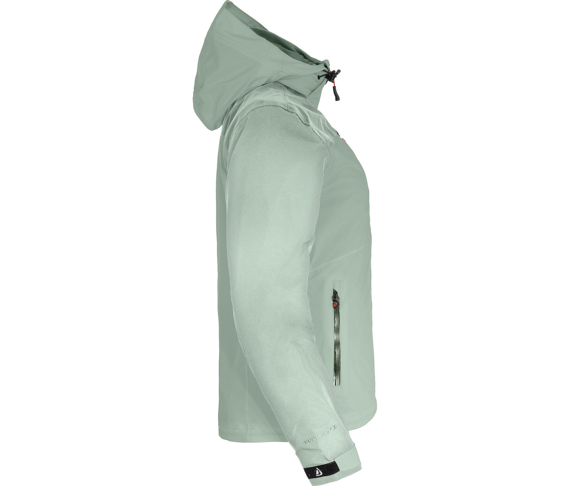 Regenjacke Fleece Innenjacke, 20000 mm Wassersäule Grün 3/6
