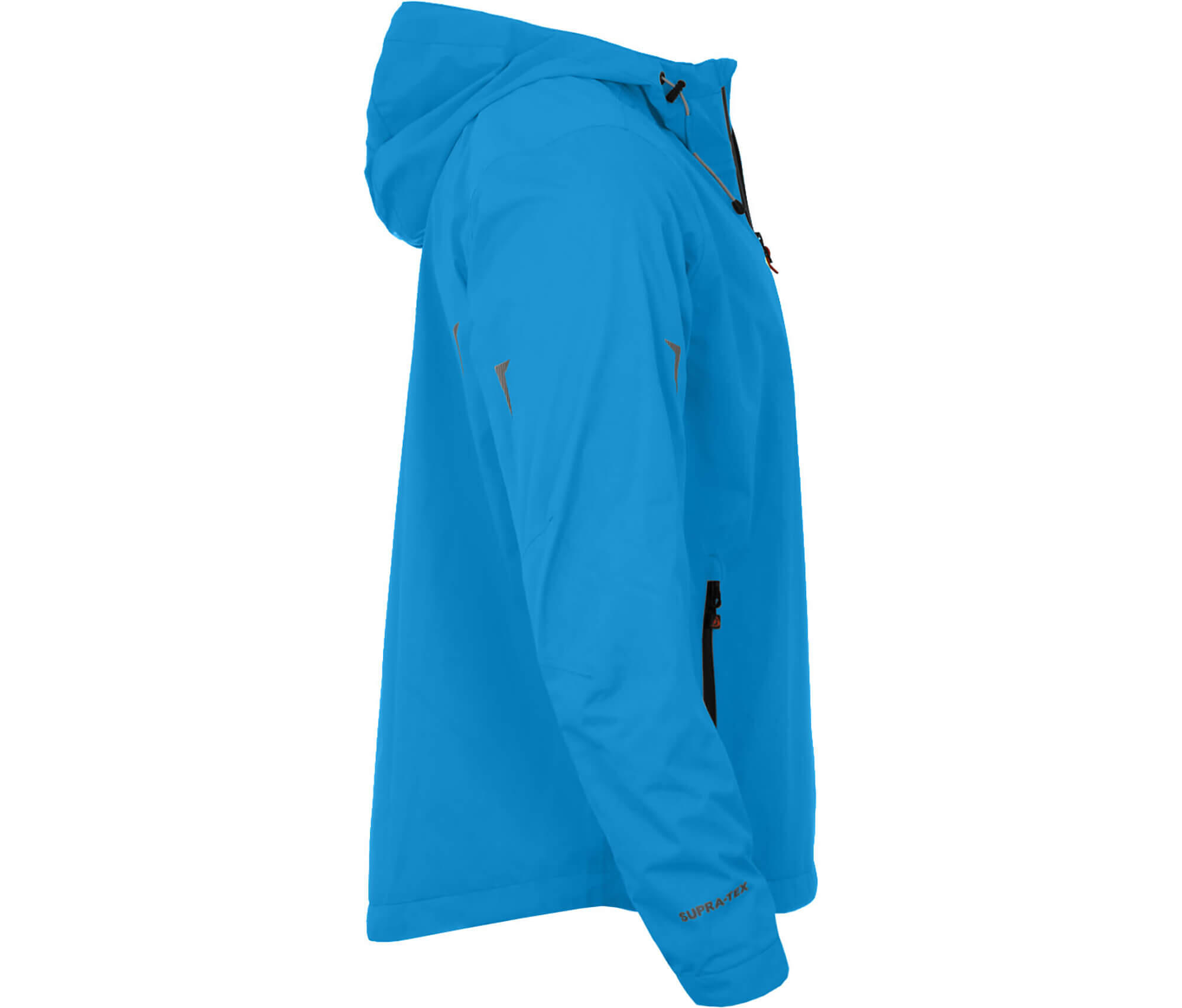 Regenjacke Netzfutter, 12000 mm Wassersäule Blau 3/4