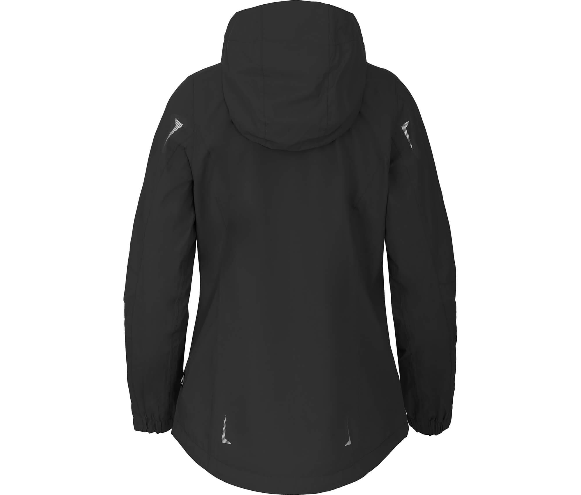 Regenjacke Netzfutter, 12000 mm Wassersäule Schwarz 4/5