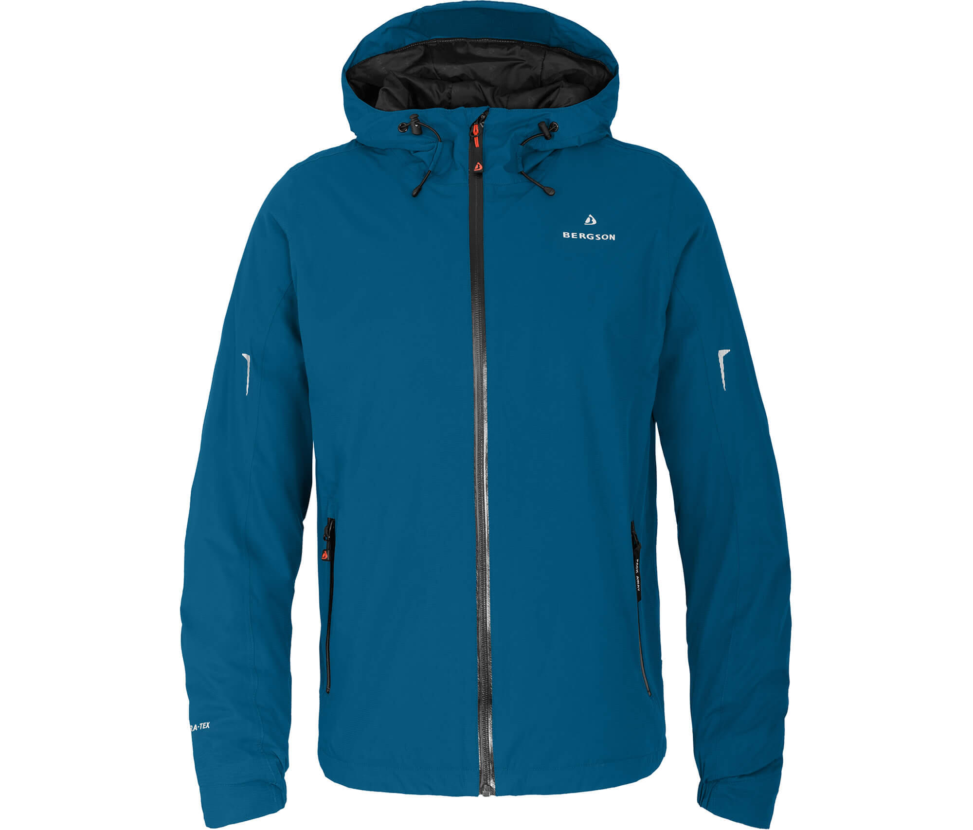 Regenjacke leicht wattiert, 12000 mm Wassersäule Blau 2/5