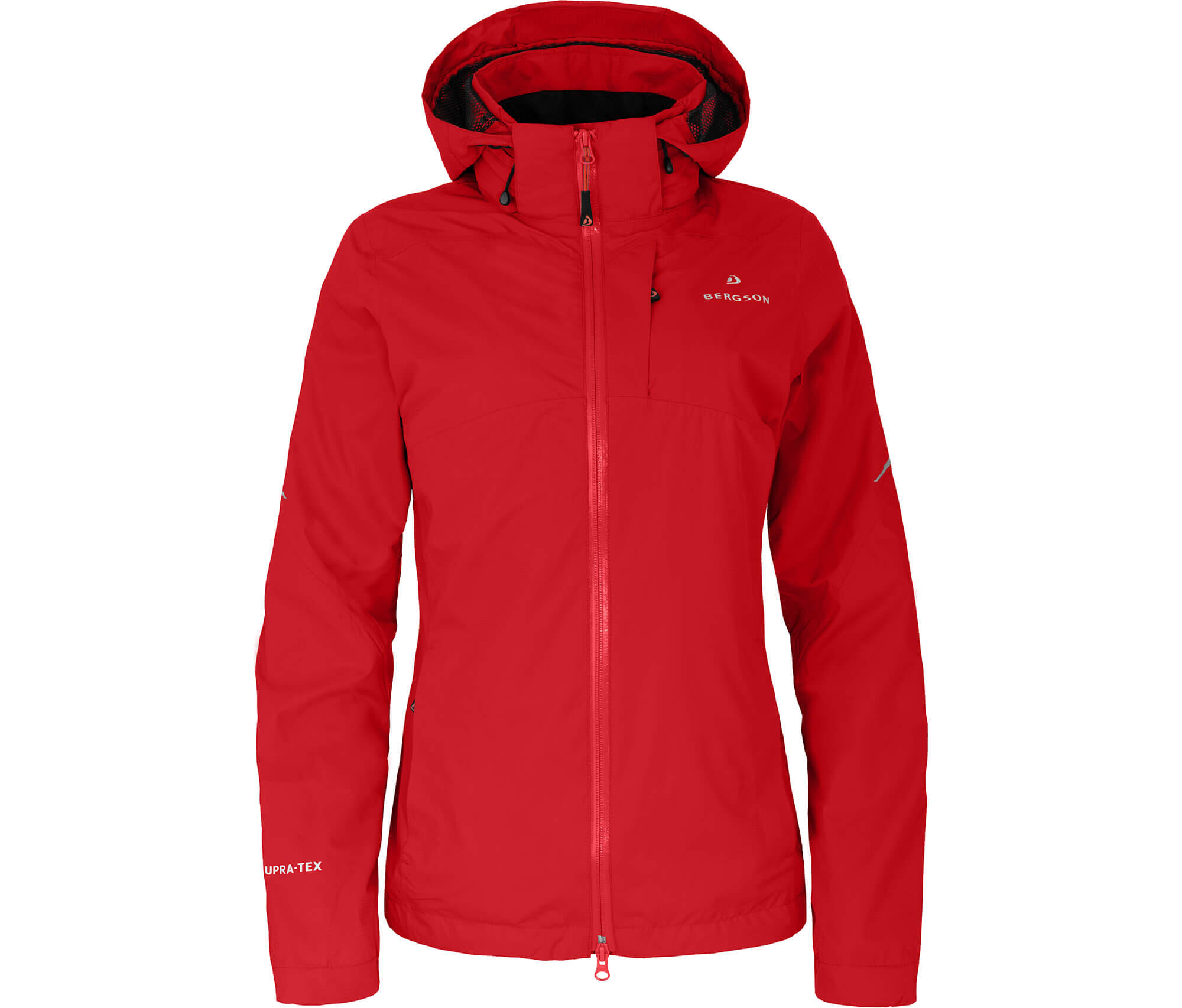Rad-Regenjacke Netzfutter, 12000 mm Wassersäule rot 2/7