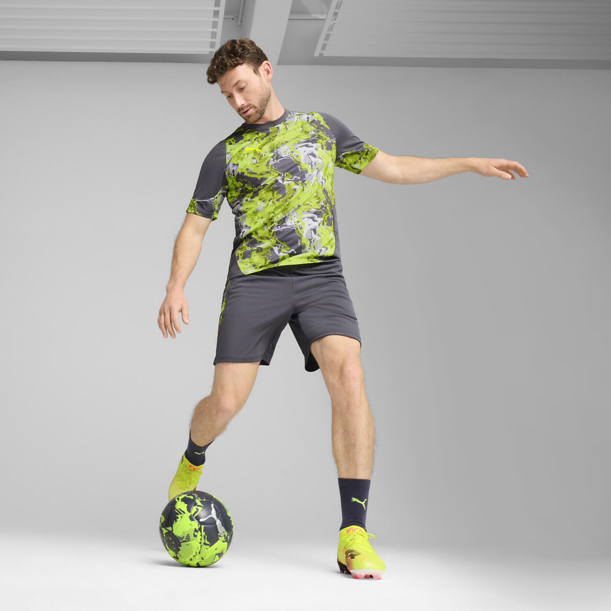 Maillot de football IndividualCUP Homme PUMA Galactic Gray 4/7