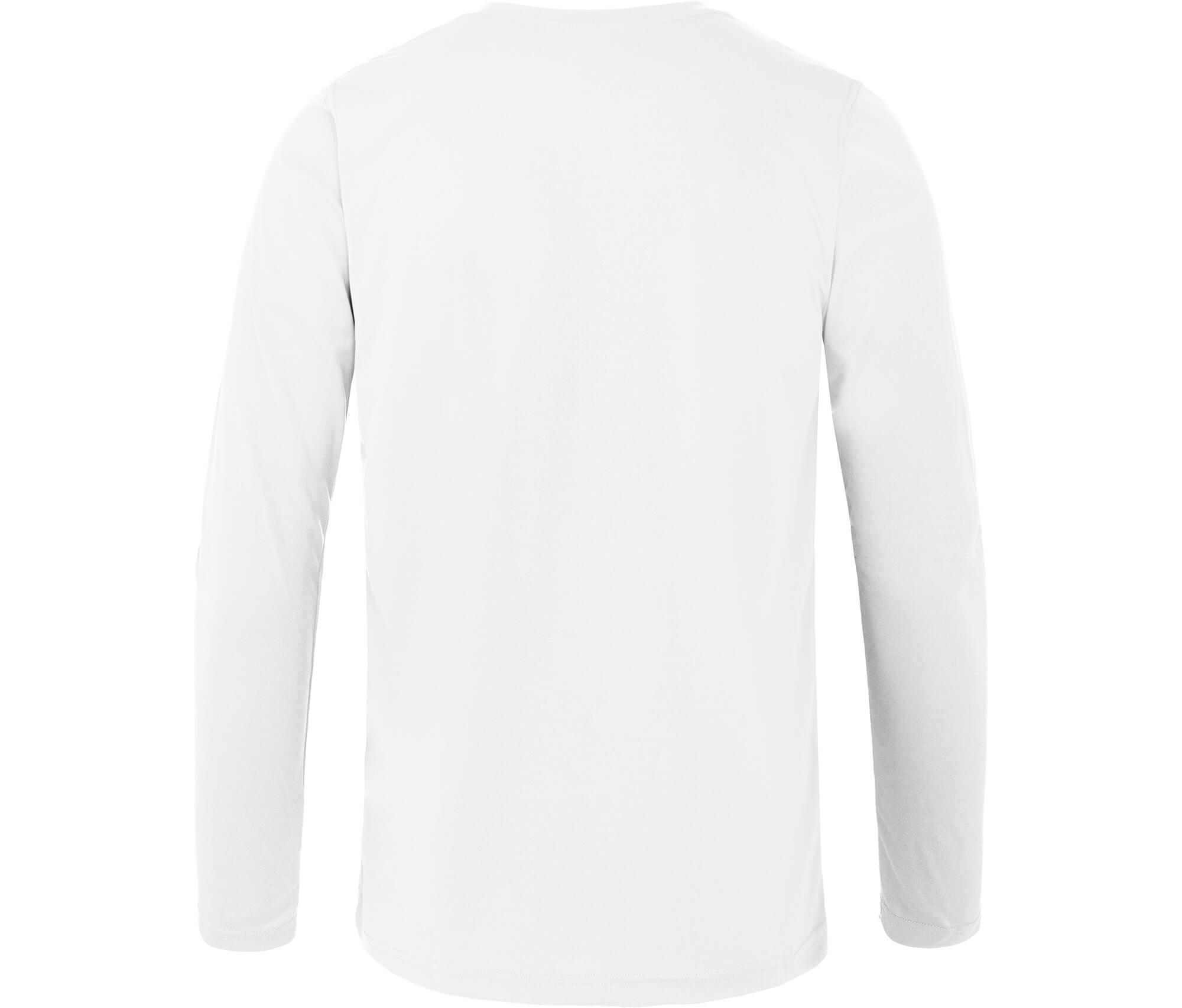 Langarm T-Shirt Pique, schnelltrocknend, pflegeleicht Weiß 3/3