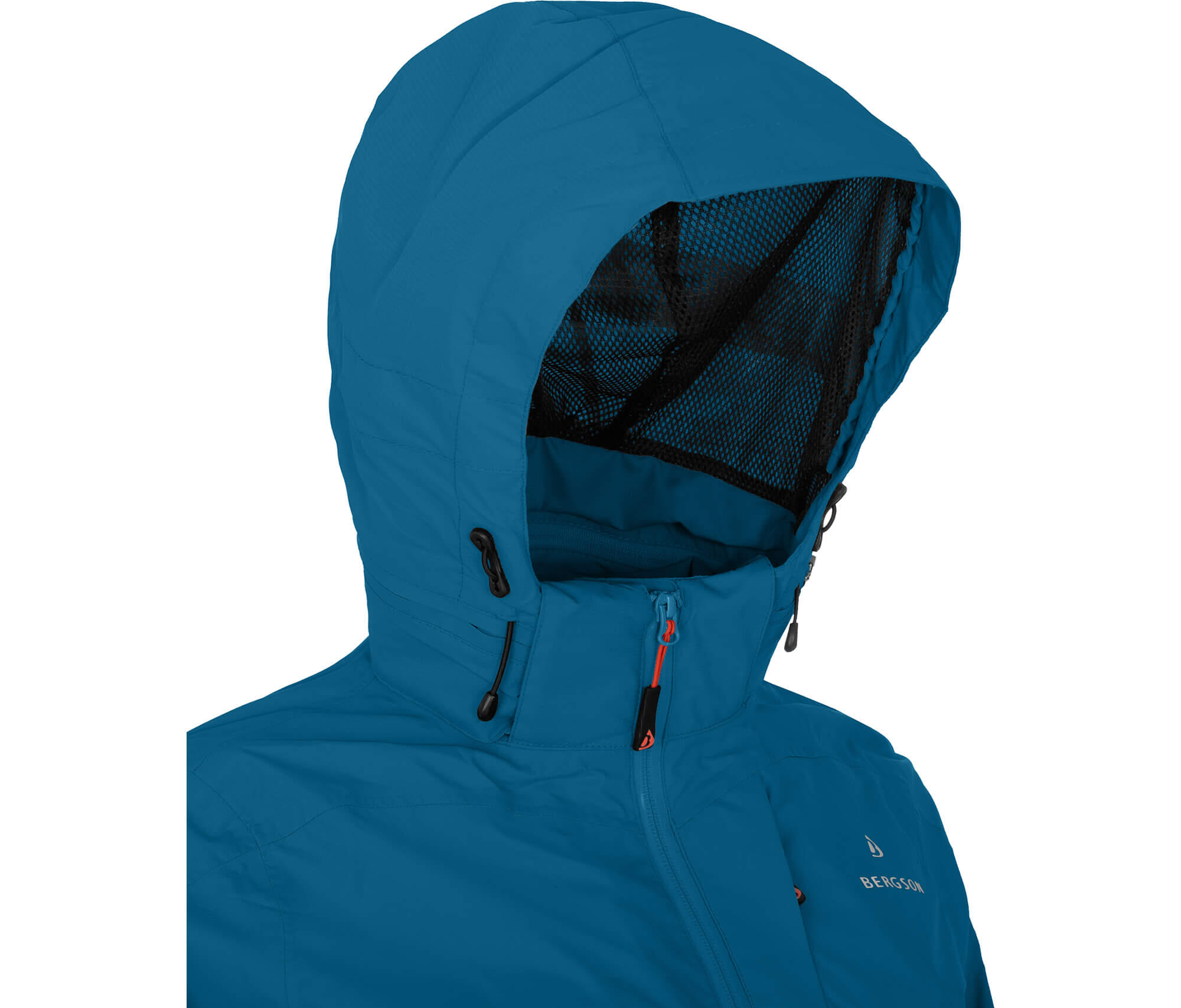 Rad-Regenjacke Netzfutter, 12000 mm Wassersäule Blau 7/7