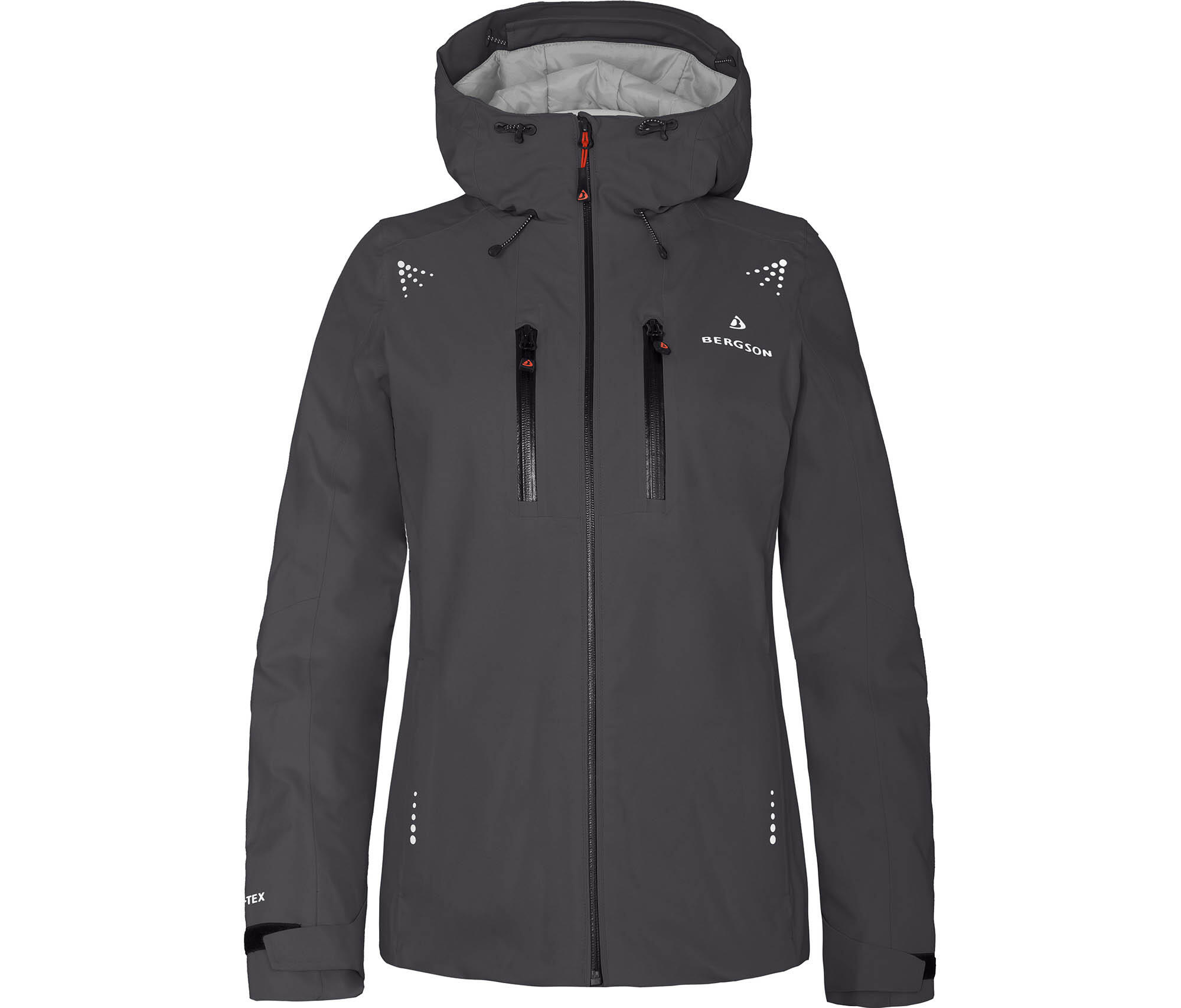Regenjacke leicht wattiert, recycelt, 20000 mm Wassersäule Grau 2/6
