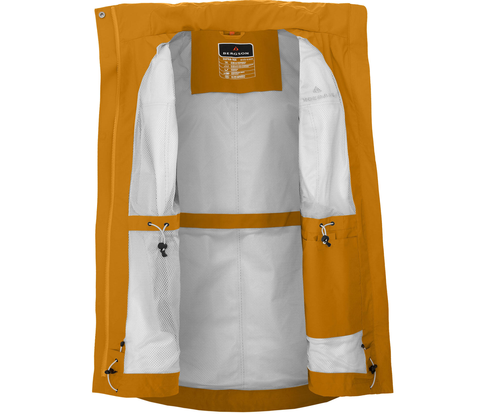 Sommer-Parka wasserdicht, leichtes Netzfutter, 20000 Wassersäule gold 5/5