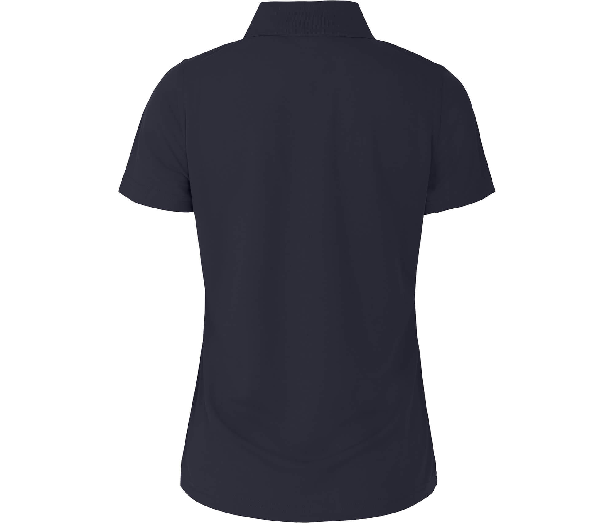 Polo-Shirt Reißverschluss, schnelltrocknend, Pique Blau 3/3