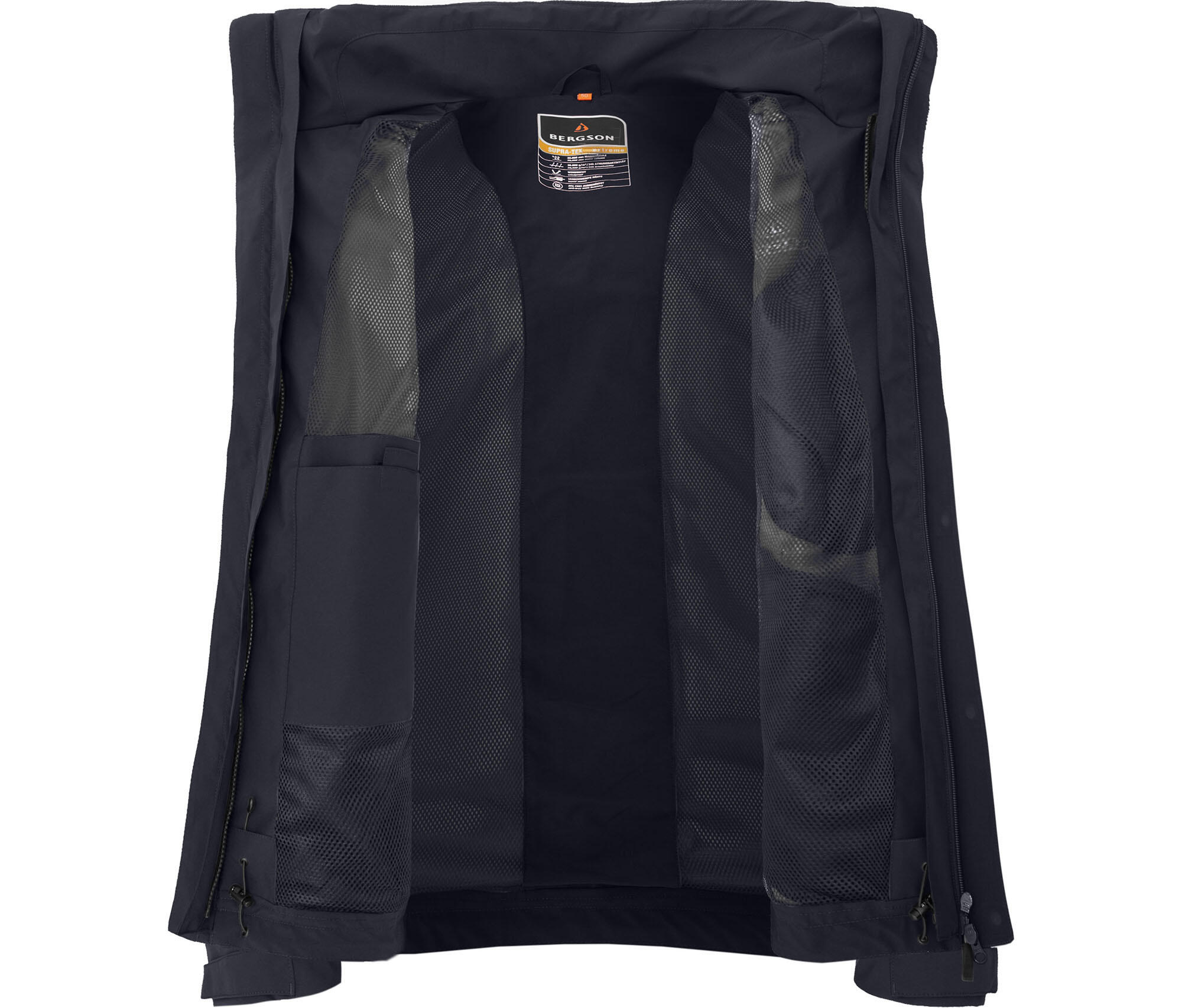 Regenjacke mit Innen-Steppjacke, 20000mm Wassersäule Blau 7/7
