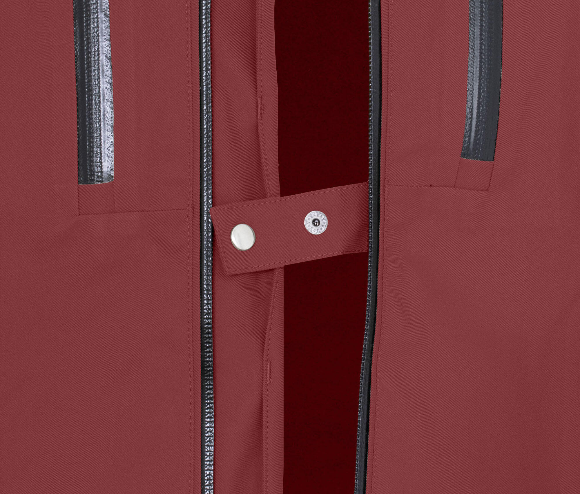 Regenjacke recycelt, Netzfutter, 20000 mm Wassersäule Braun 6/7
