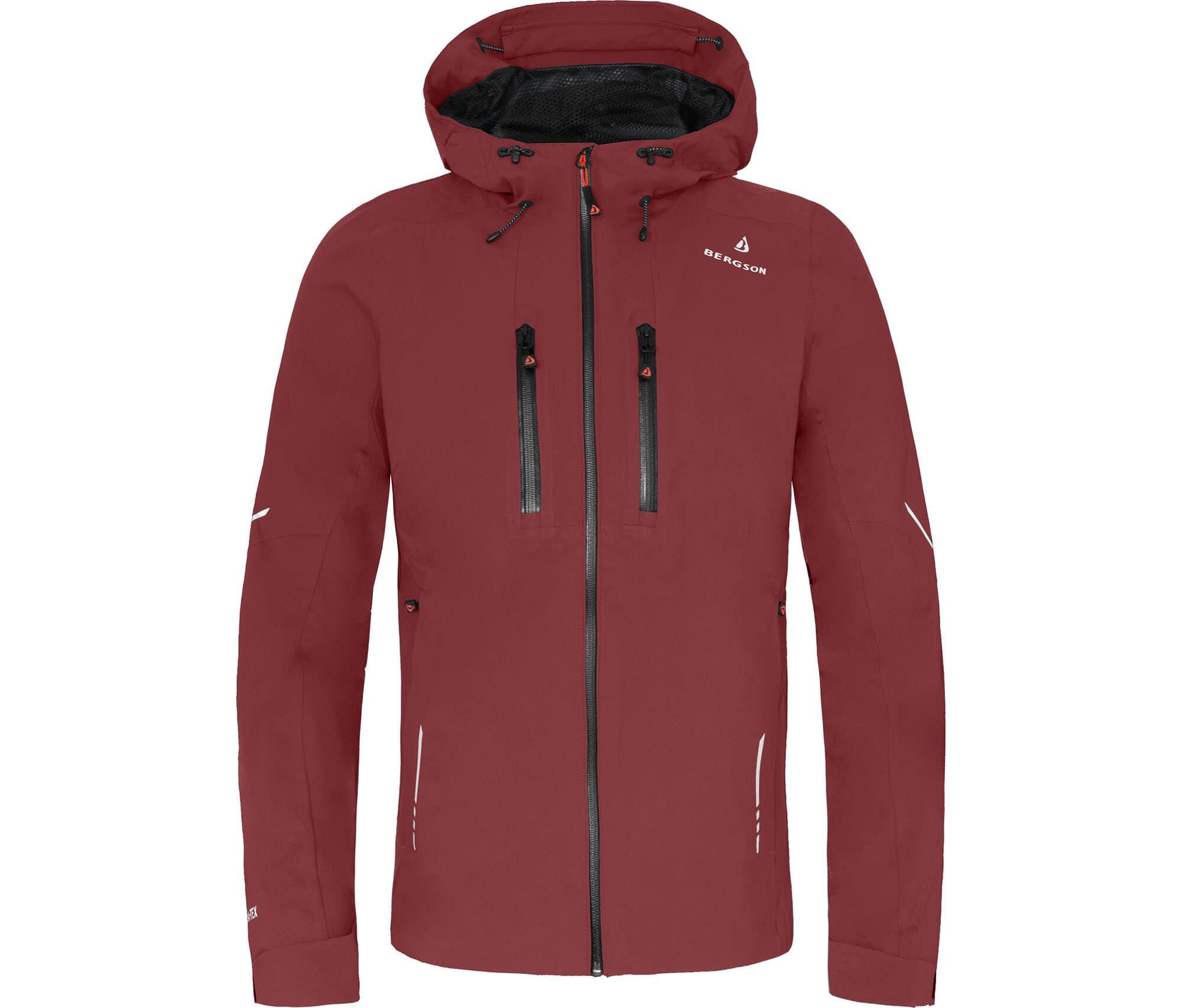Regenjacke recycelt, Netzfutter, 20000 mm Wassersäule Braun 2/7