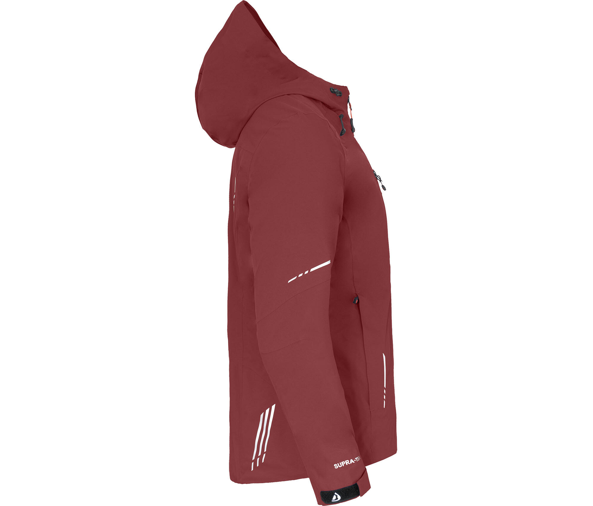 Regenjacke recycelt, Netzfutter, 20000 mm Wassersäule Braun 3/7