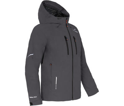 Regenjacke recycelt. Netzfutter. 20000 mm Wassersäule Grau