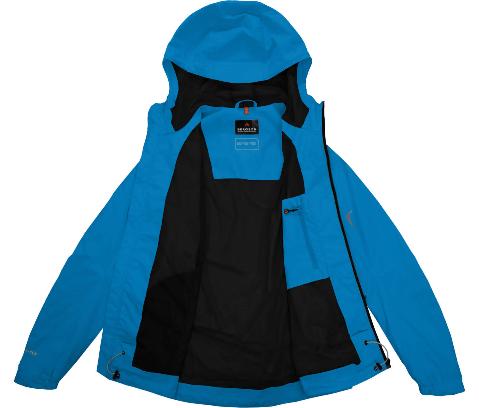 Regenjacke Netzfutter, 12000 mm Wassersäule Blau 4/4