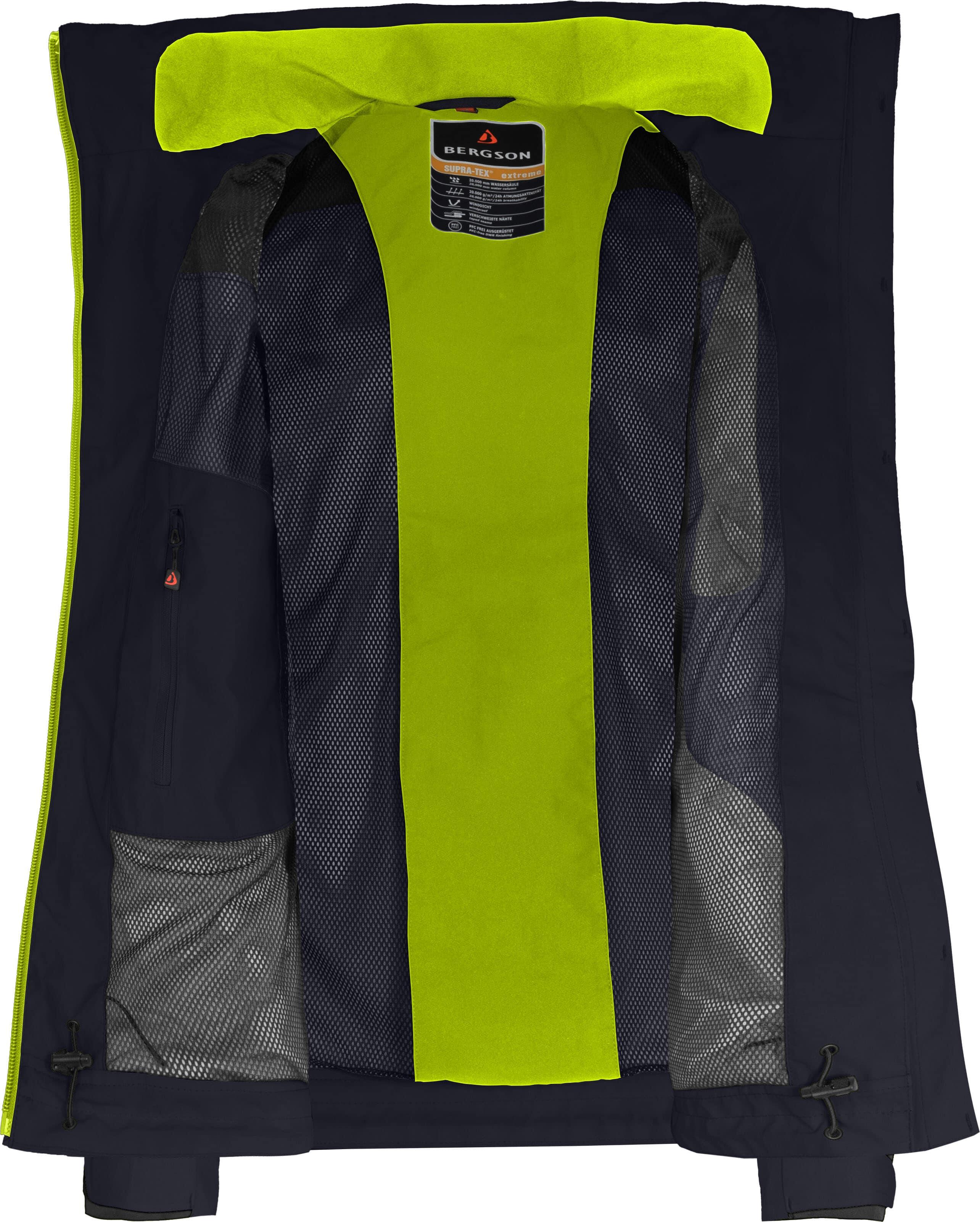 Regenjacke Fleece Innenjacke, 20000 mm Wassersäule Blau 5/7