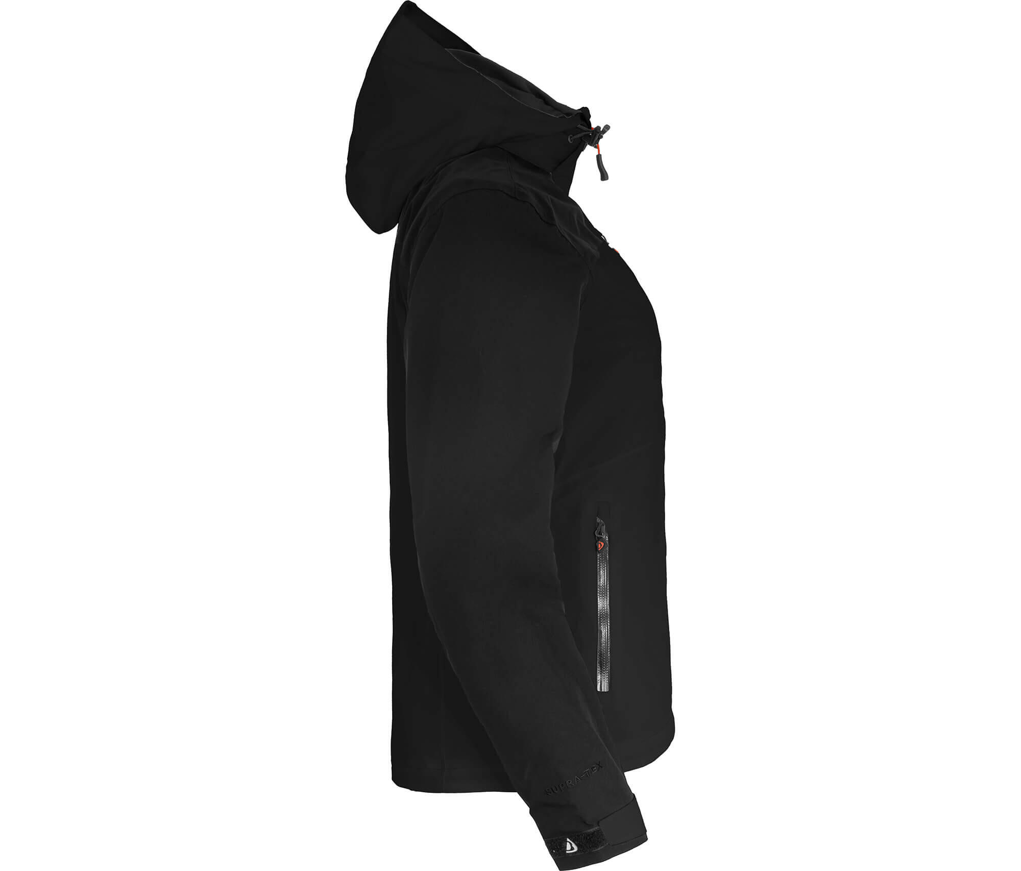 Regenjacke Fleece Innenjacke, 20000 mm Wassersäule Schwarz 3/7